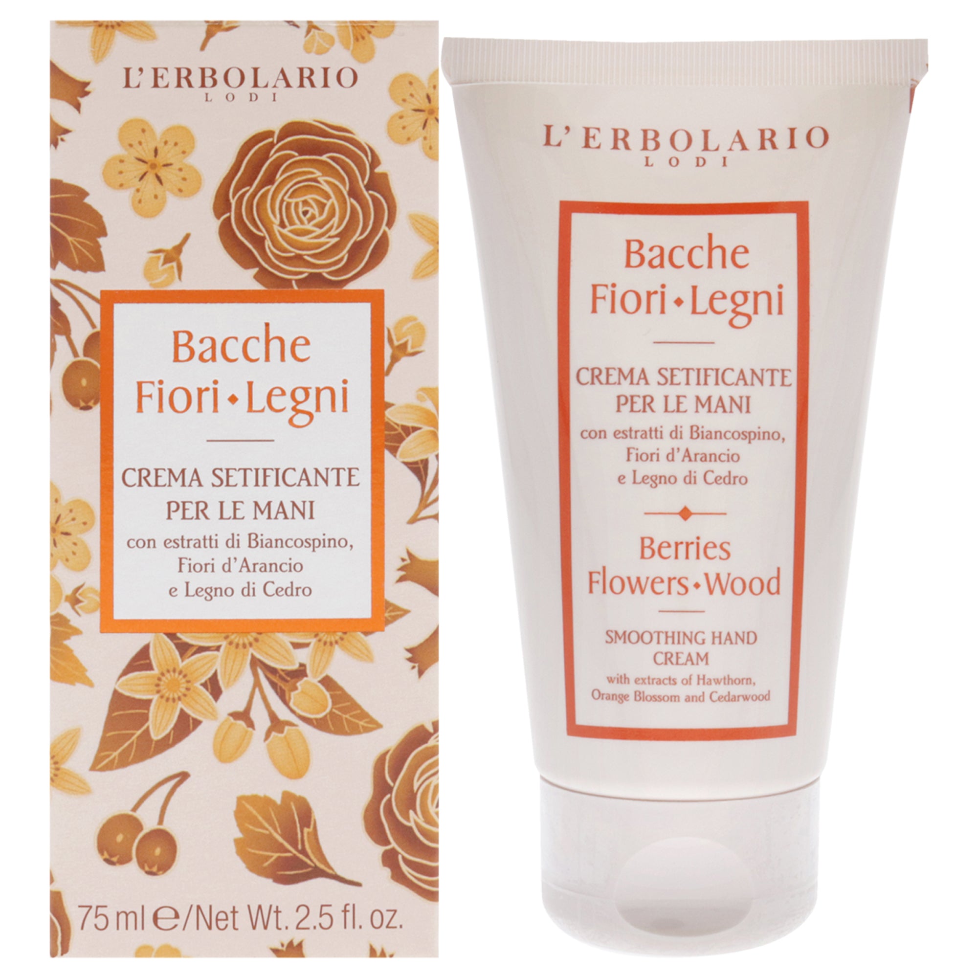 LErbolario Berries Flowers Wood Smoothing Hand Cream -Thefragrancemart.com