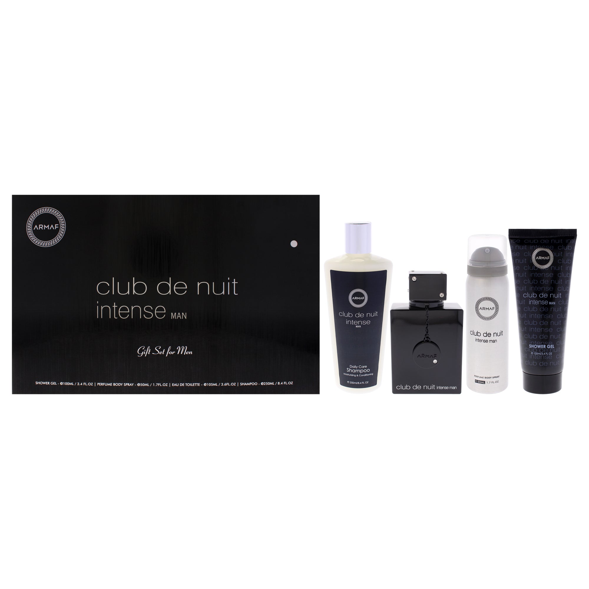 Armaf Club De Nuit Intense 4 Pc Gift Set-Thefragrancemart.com
