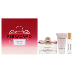 Salvatore Ferragamo Signorina 3 Pc Gift Set-Thefragrancemart.com