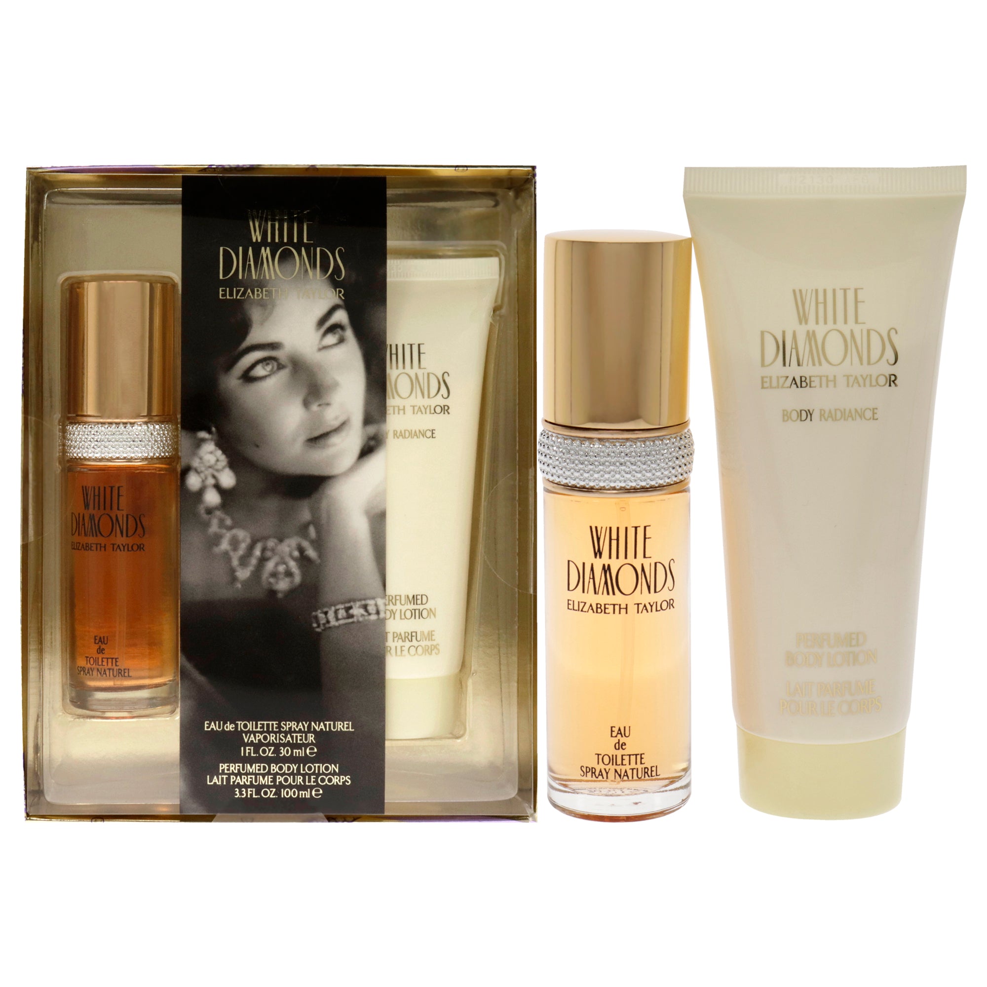 Elizabeth Taylor White Diamonds 2 Pc Gift Set-Thefragrancemart.com