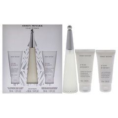 Issey Miyake Leau Dissey 3 Pc Gift Set-Thefragrancemart.com