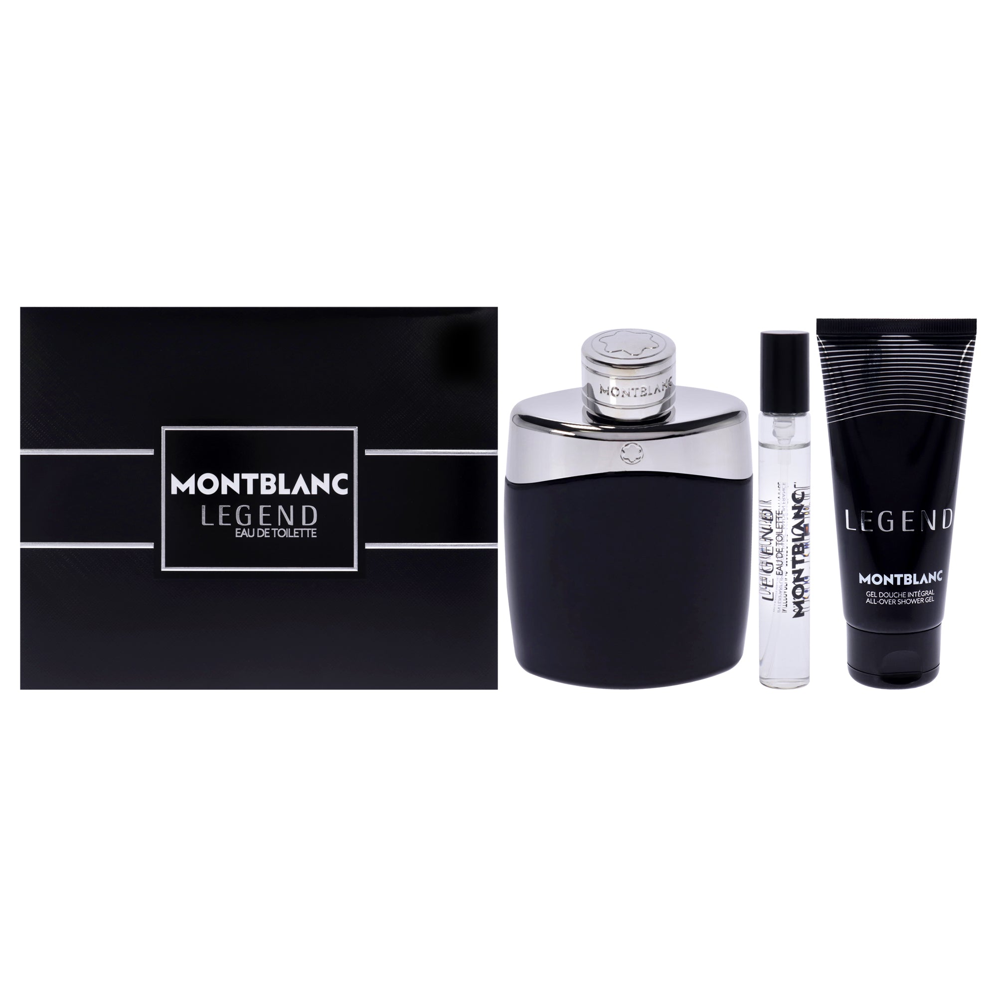 Mont Blanc Legend 3 Pc Gift Set-Thefragrancemart.com