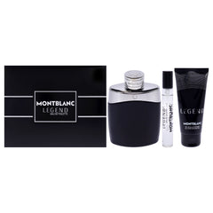 Mont Blanc Legend 3 Pc Gift Set-Thefragrancemart.com