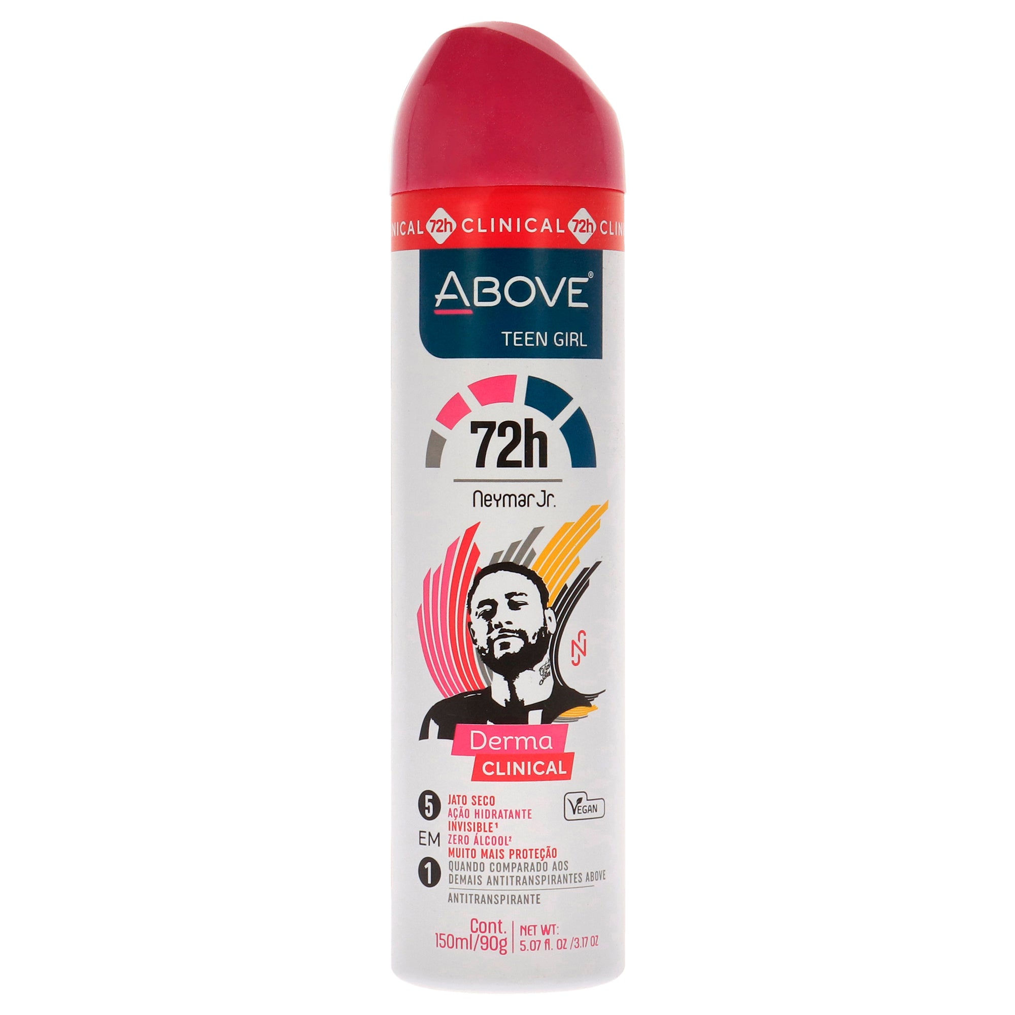 Above 72 Hours Neymar Jr Derma Clinical Antiperspirant Deodorant - Teen Girl -Thefragrancemart.com