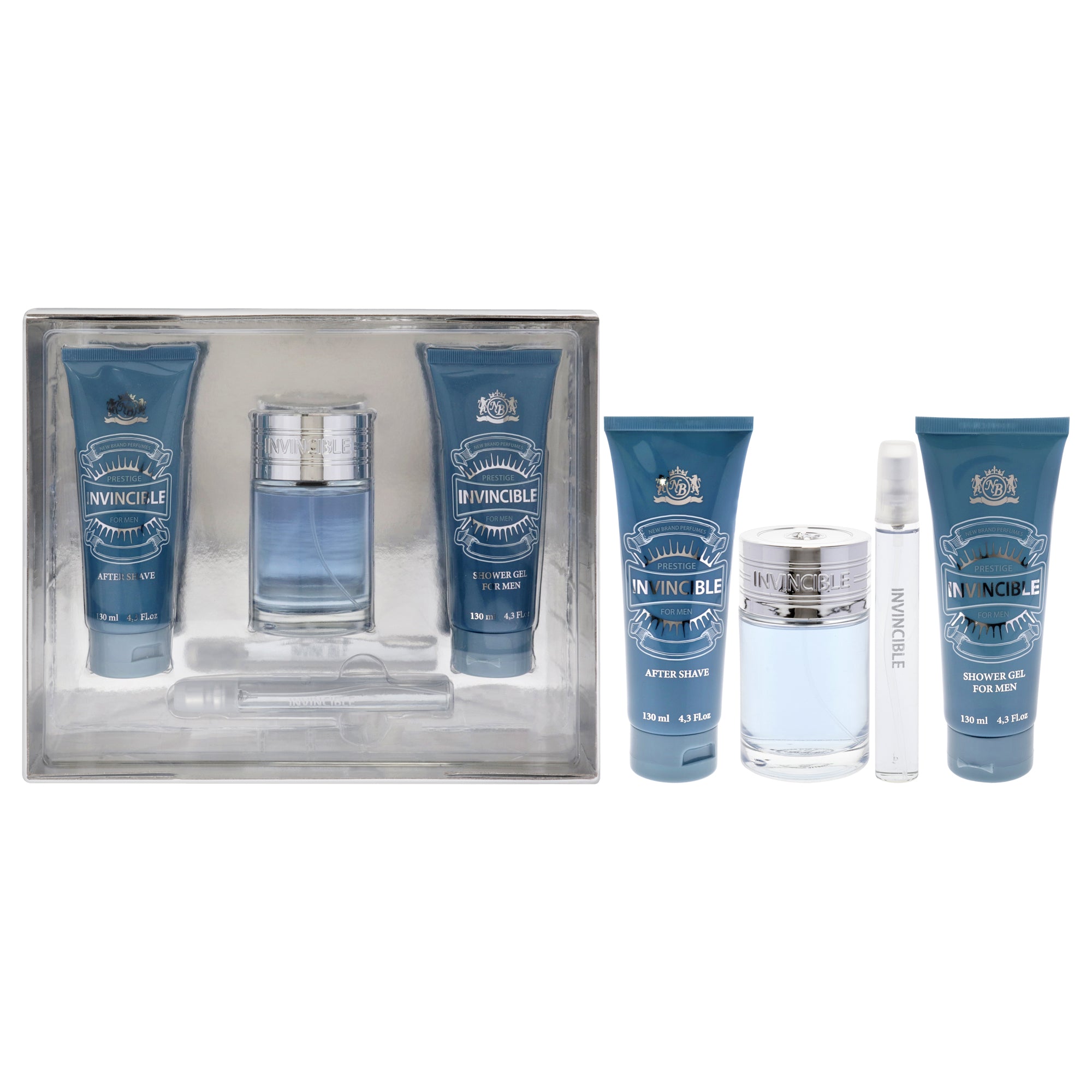 New Brand Invincible 4 Pc Gift Set-Thefragrancemart.com