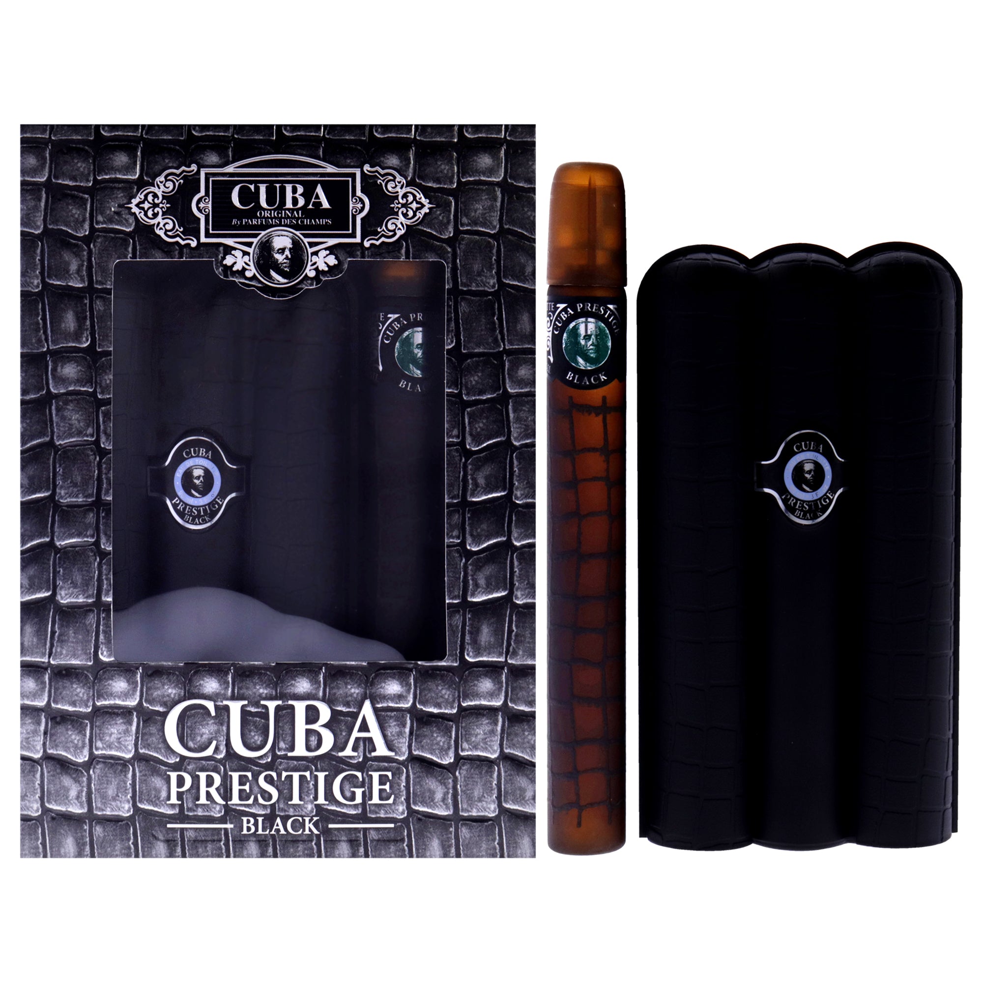 Cuba Prestige Black 2 Pc Gift Set-Thefragrancemart.com