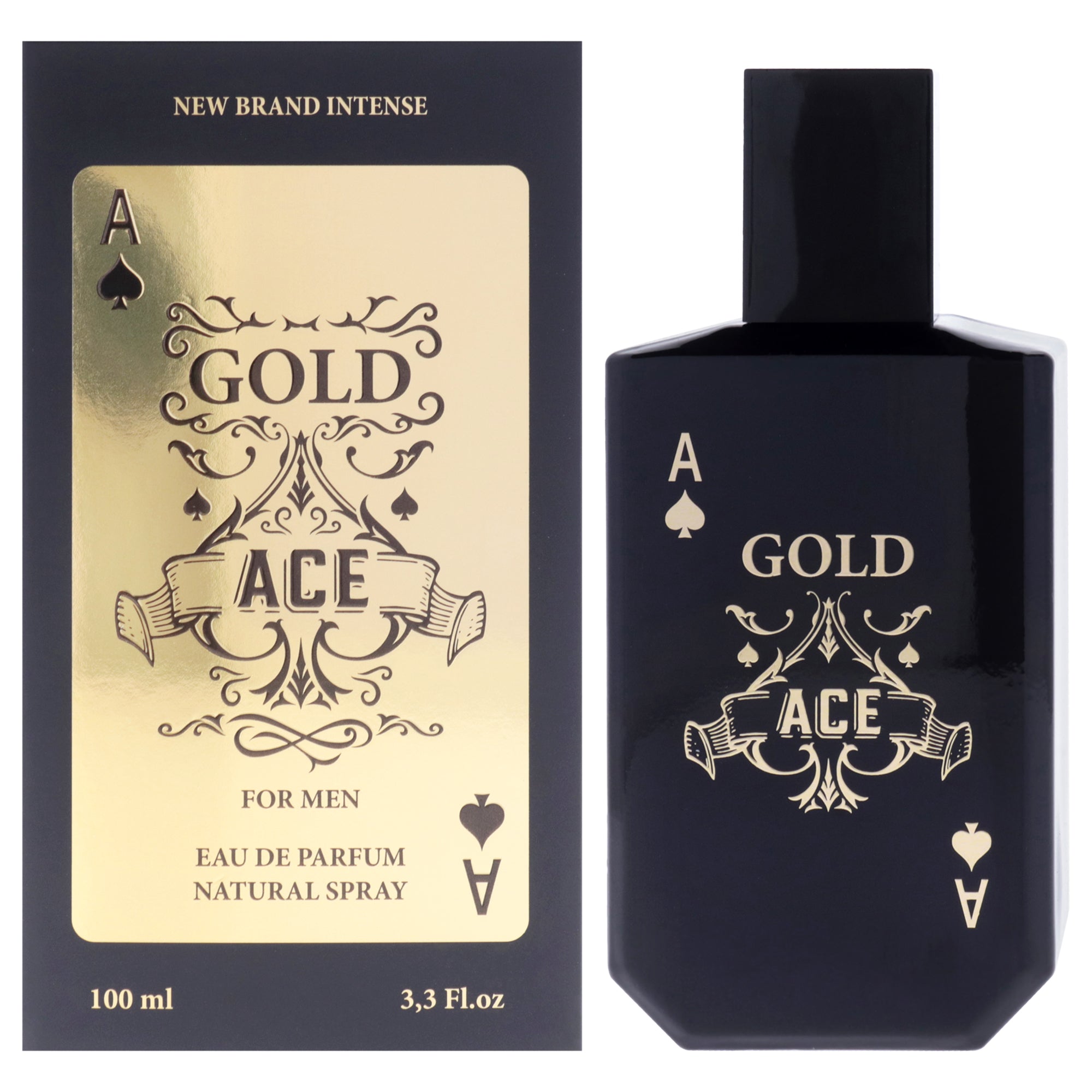 New Brand Intense Gold Ace Eau De Parfum-Thefragrancemart.com