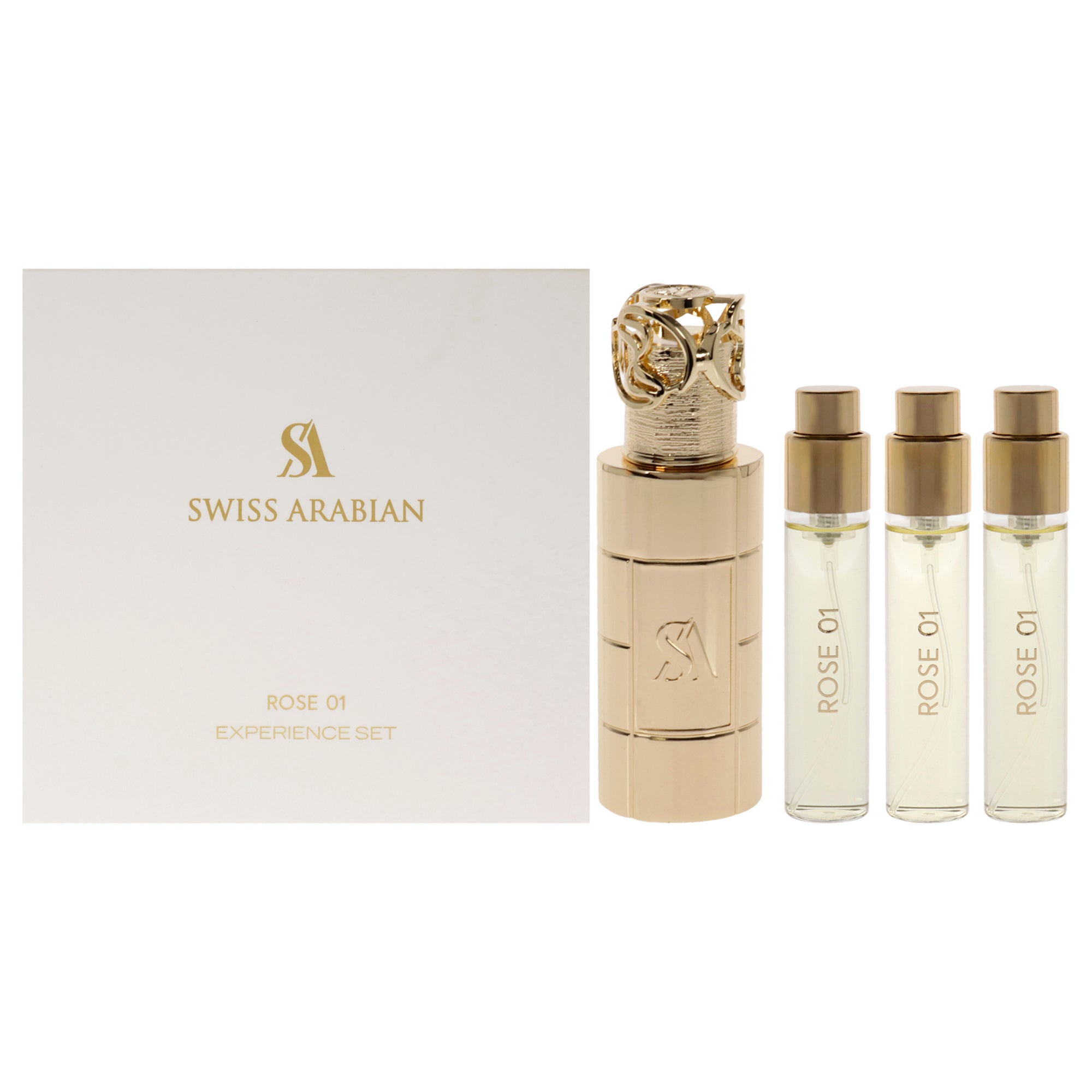 Swiss Arabian Rose 01 4 Pc Mini Gift Set-Thefragrancemart.com