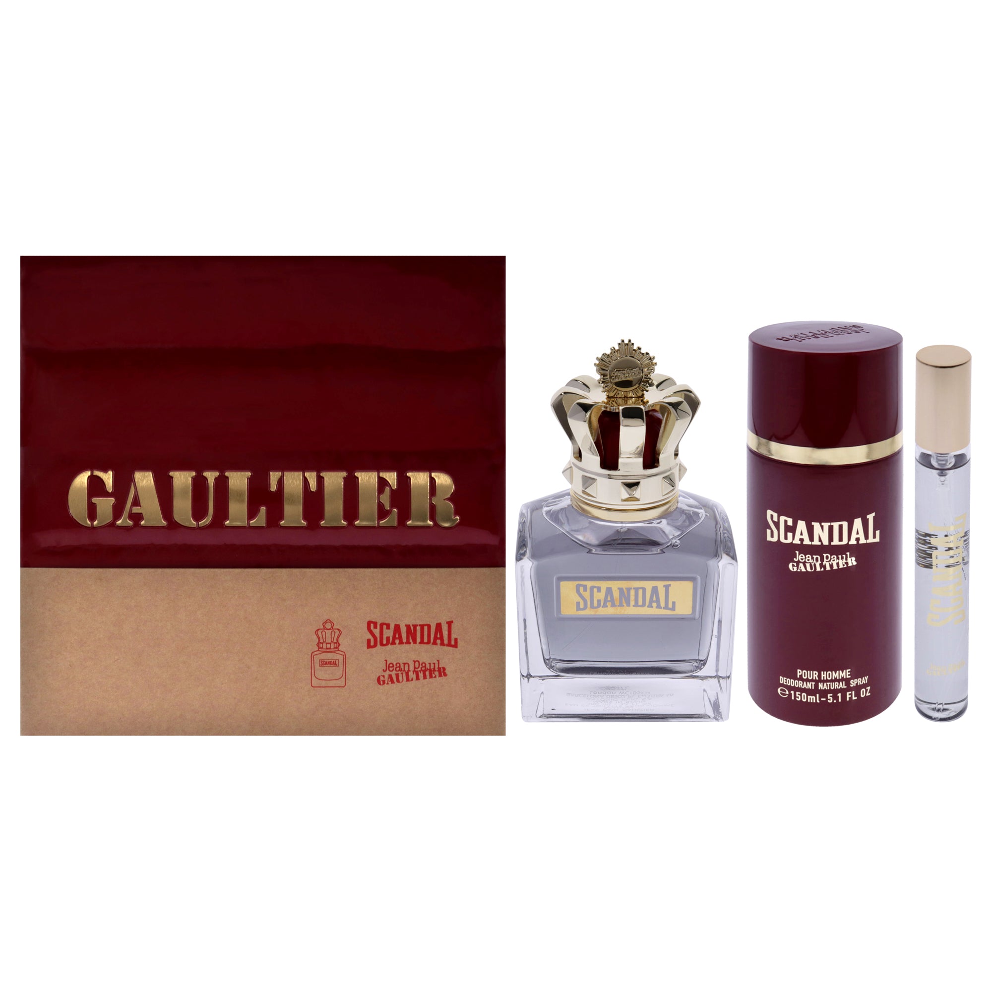 Jean Paul Gaultier Scandal 3 Pc Gift Set-Thefragrancemart.com
