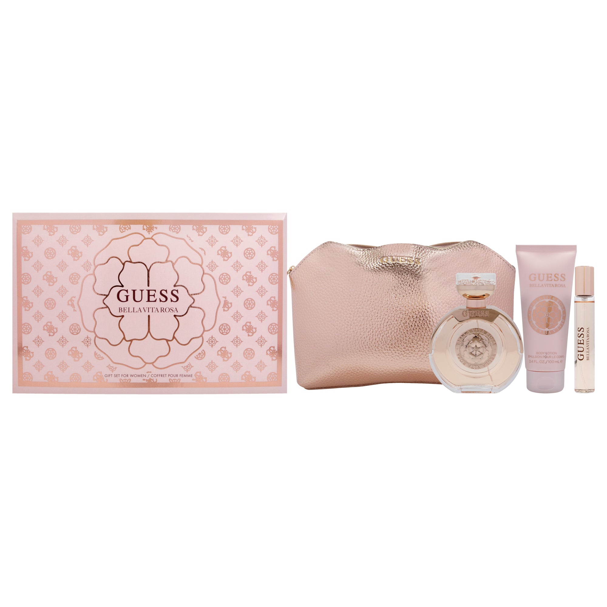 Guess Bella Vita Rosa 4 Pc Gift Set-Thefragrancemart.com