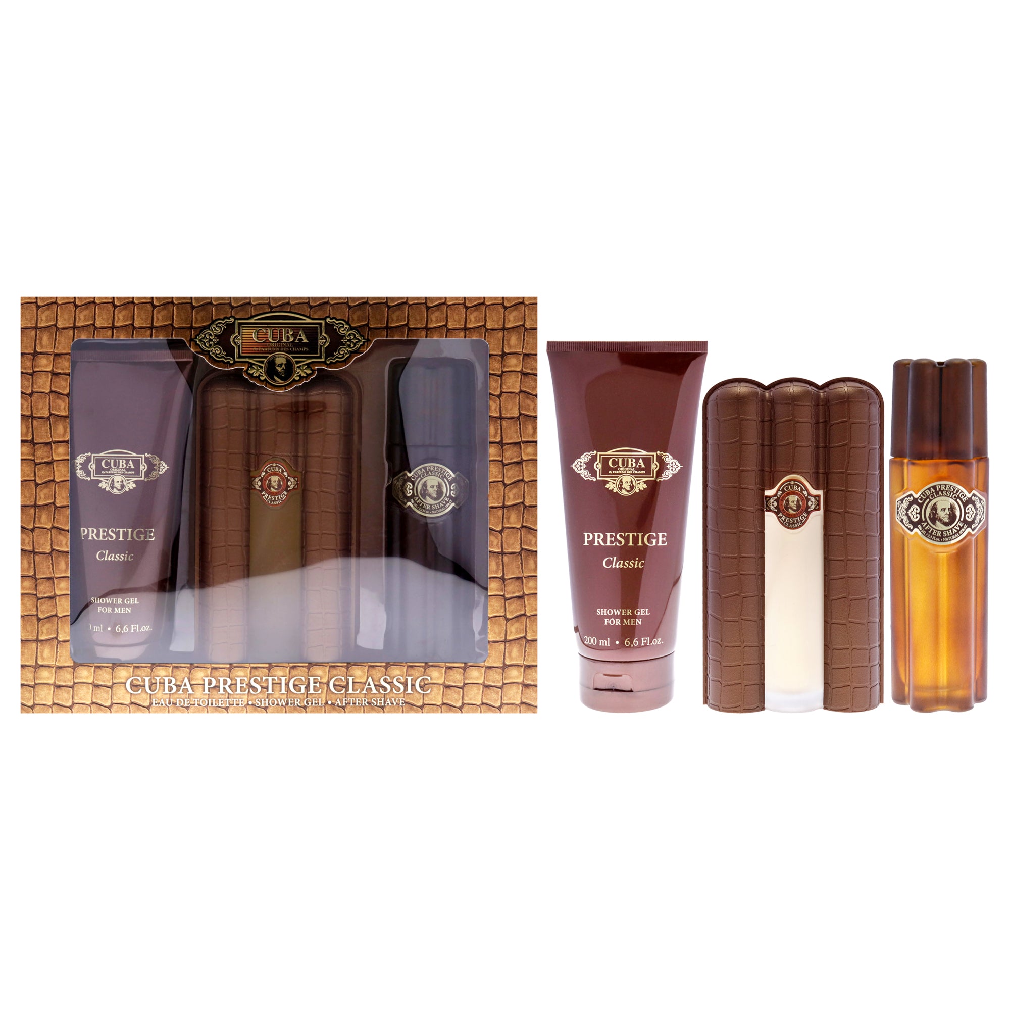 Cuba Prestige Classic 3 Pc Gift Set-Thefragrancemart.com