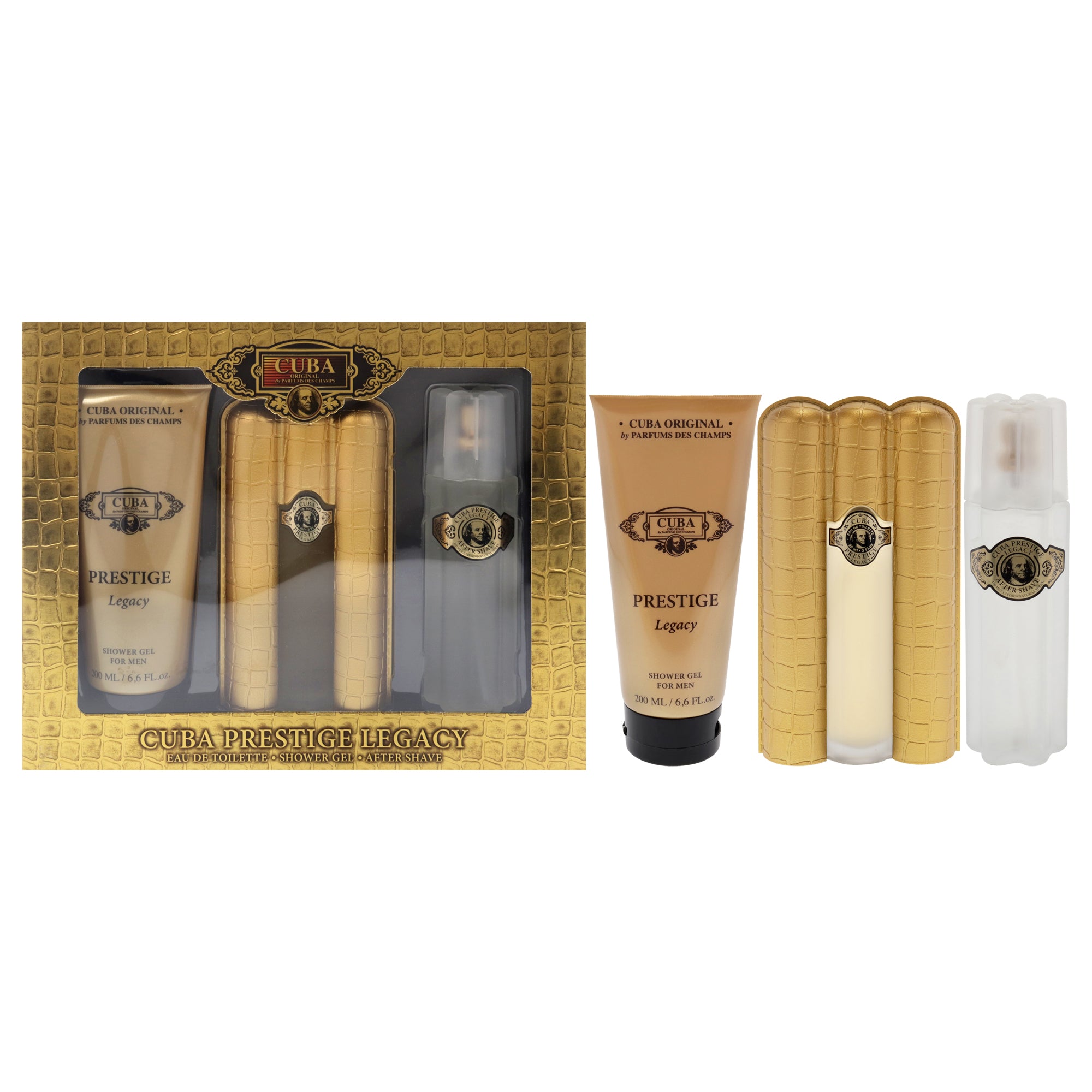 Cuba Prestige Legacy 3 Pc Gift Set-Thefragrancemart.com