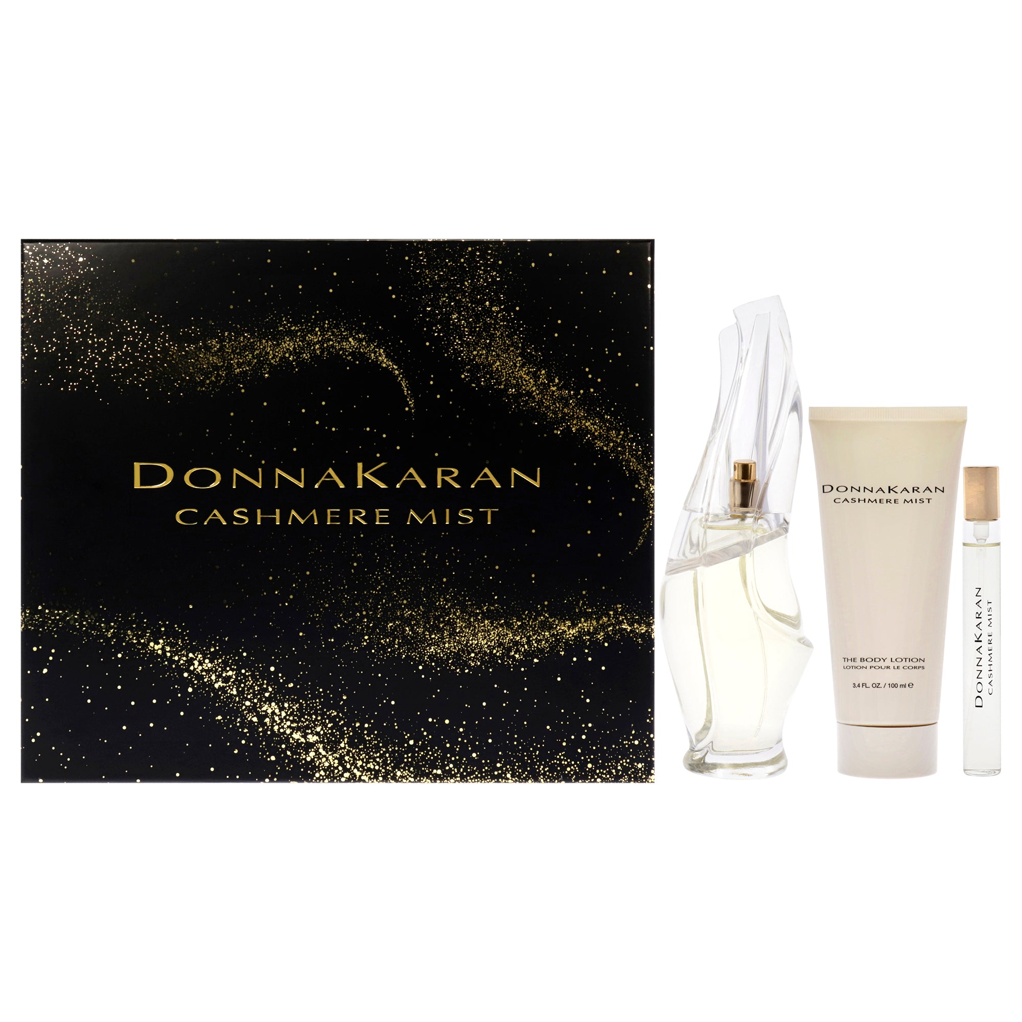 Donna Karan Cashmere Mist 3 Pc Gift Set-Thefragrancemart.com