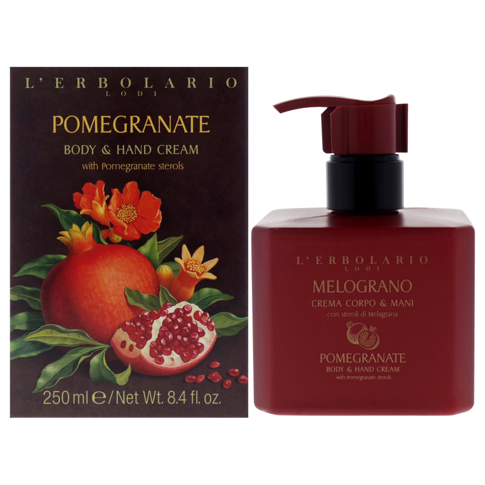 LErbolario Body and Hand Cream - Pomegranate -Thefragrancemart.com