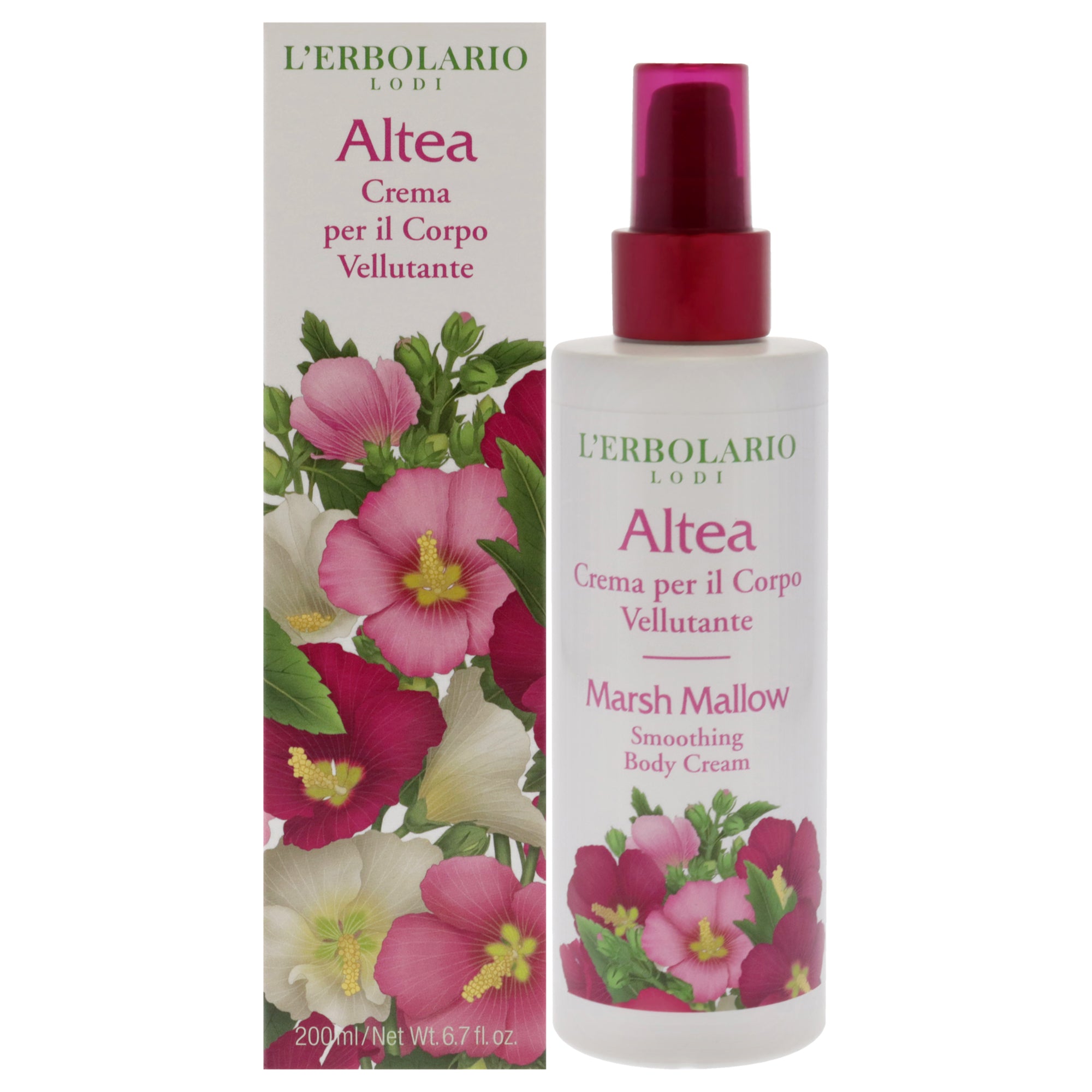 LErbolario Smoothing Body Cream - Marsh Mallow -Thefragrancemart.com