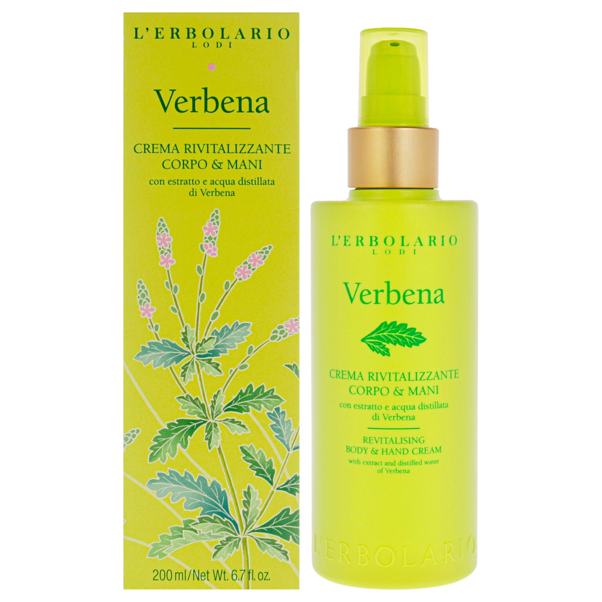 LErbolario Revitalising Body and Hand Cream - Verbena -Thefragrancemart.com