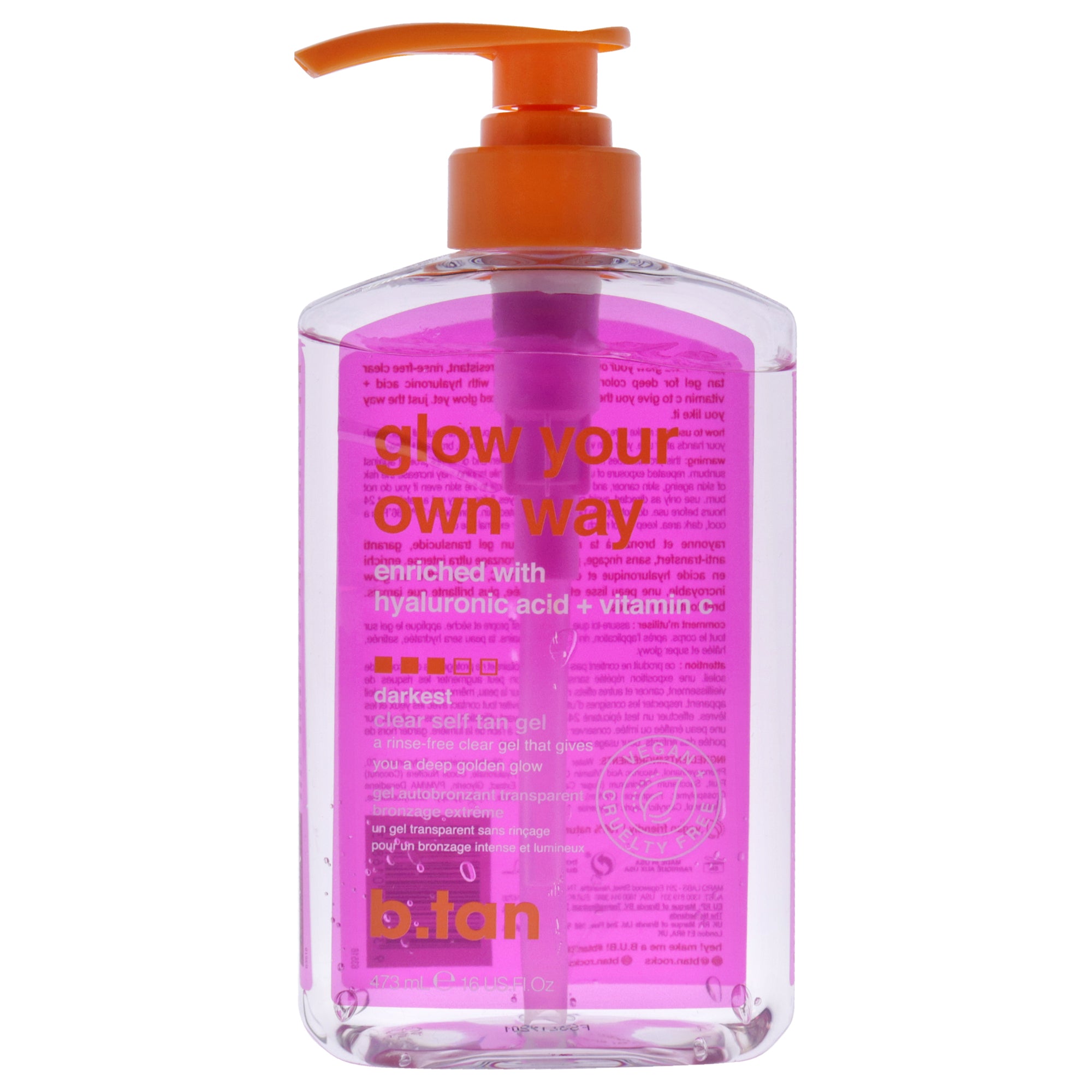 B.Tan Glow Your Own Way Clear Self Tan Gel -Thefragrancemart.com