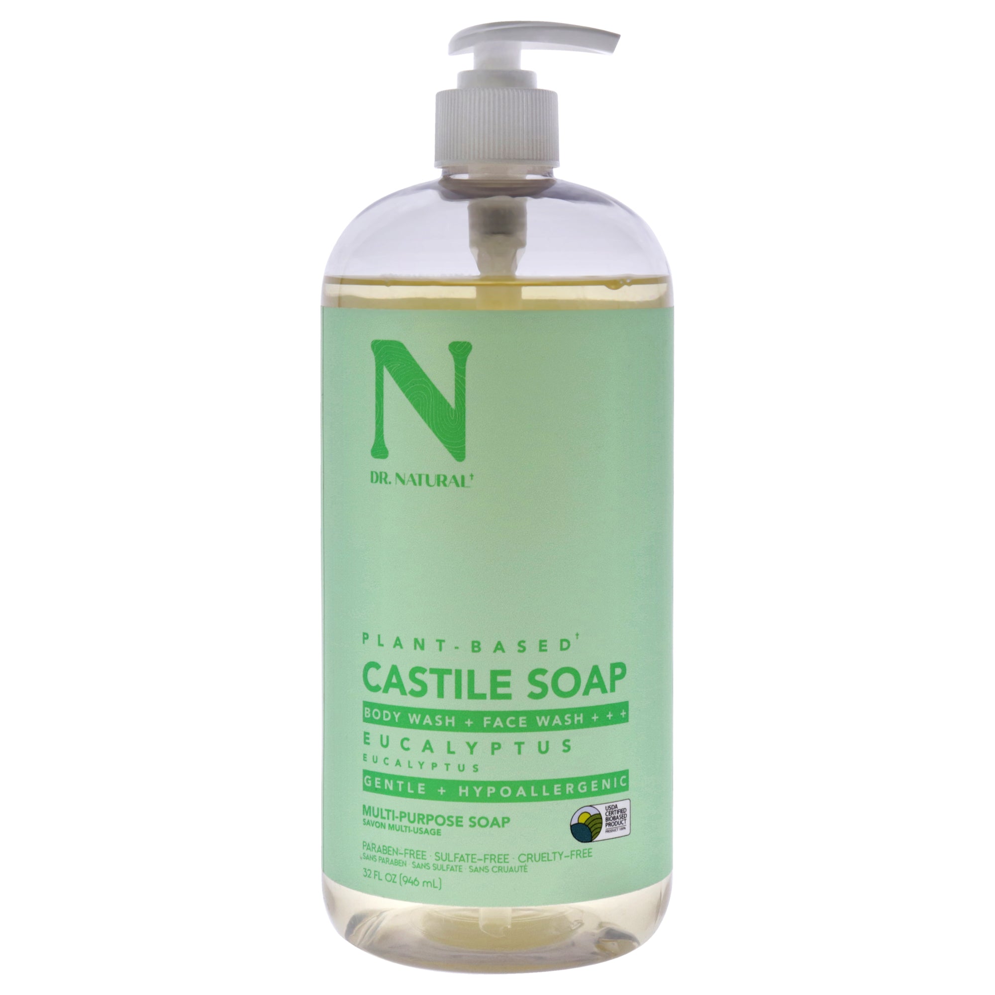 Dr. Natural Castile Liquid Soap - Eucalyptus -Thefragrancemart.com