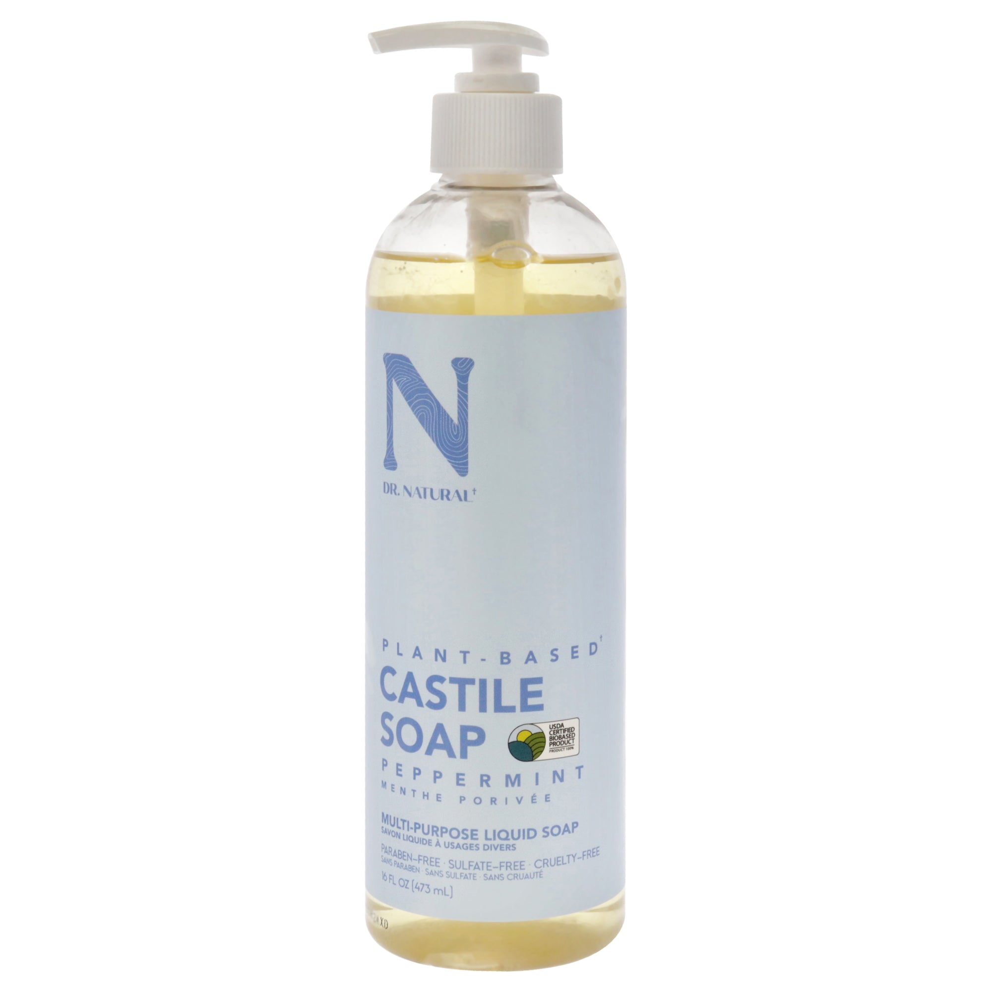 Dr. Natural Castile Liquid Soap - Peppermint -Thefragrancemart.com