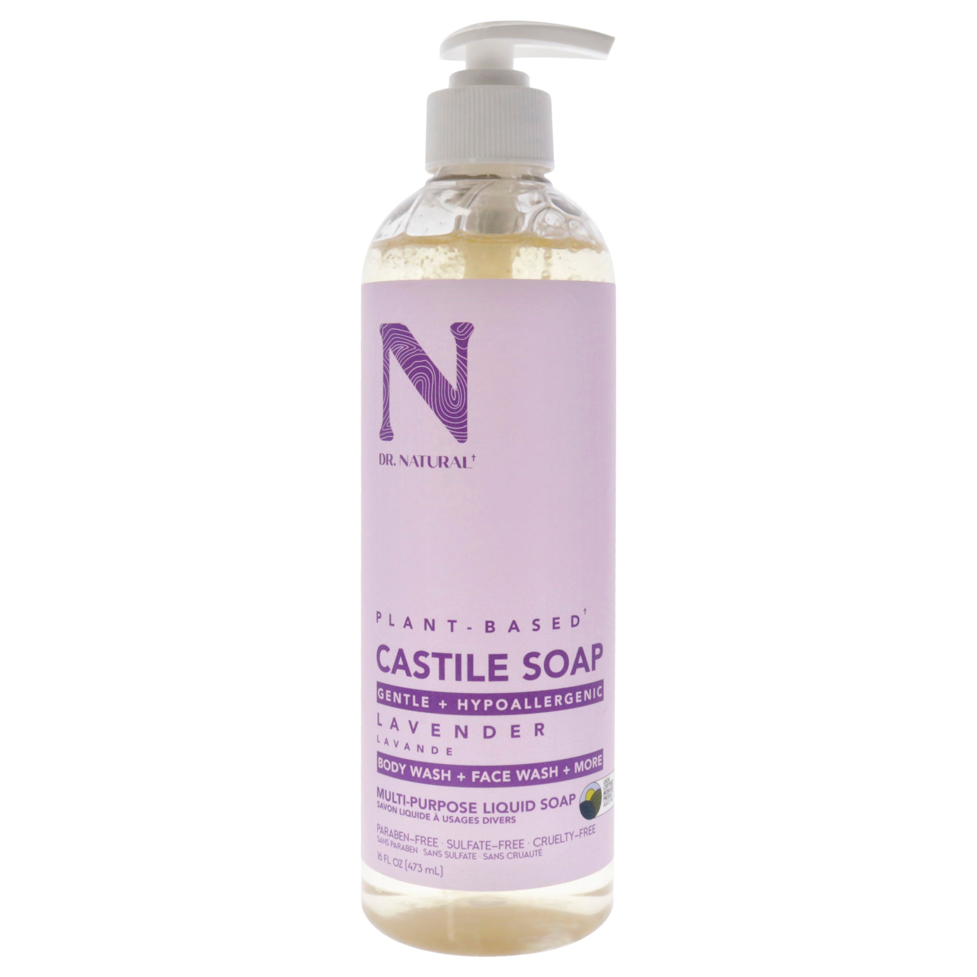 Dr. Natural Castile Liquid Soap - Lavender -Thefragrancemart.com