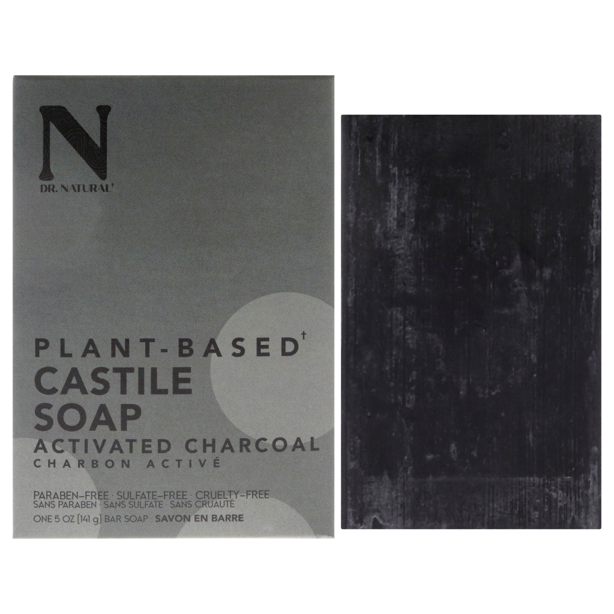 Dr. Natural Castile Bar Soap - Activated Charcoal -Thefragrancemart.com