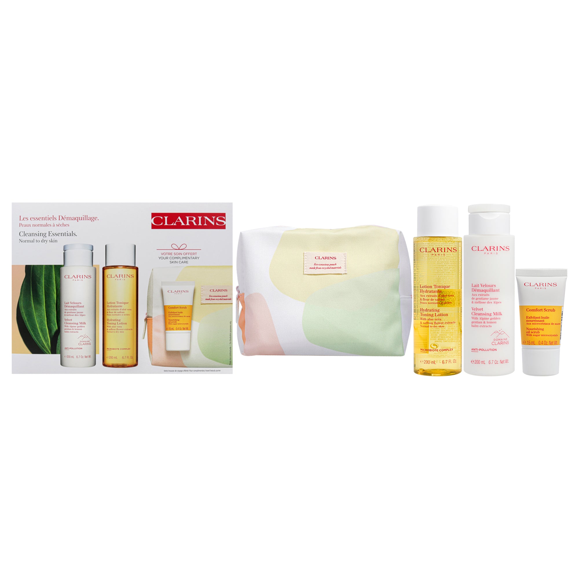 Clarins Cleansing Essentiels Set - Normal to Dry Skin -Thefragrancemart.com