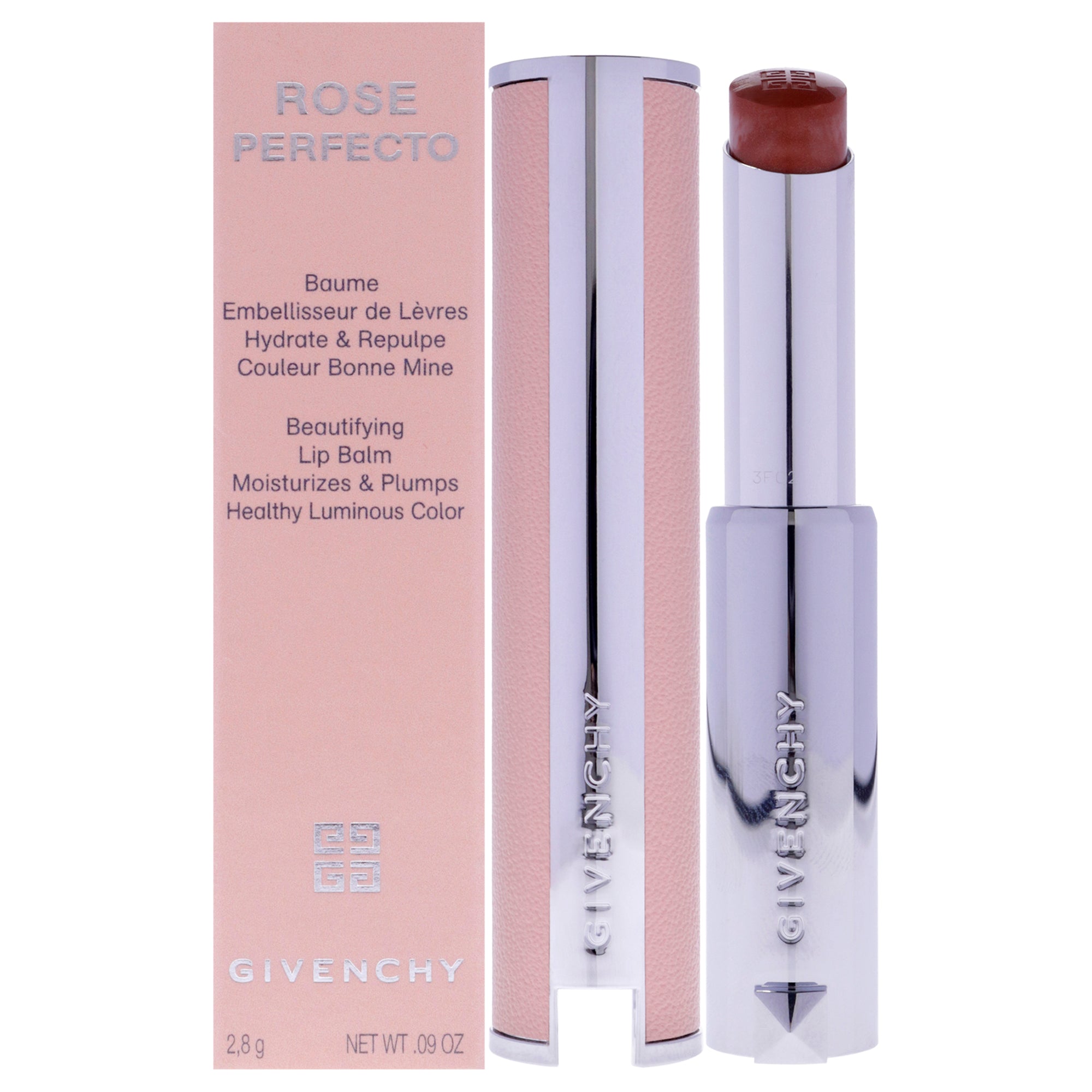 Givenchy Rose Perfecto Beautifying Lip Balm - 302 Warm Maple -Thefragrancemart.com