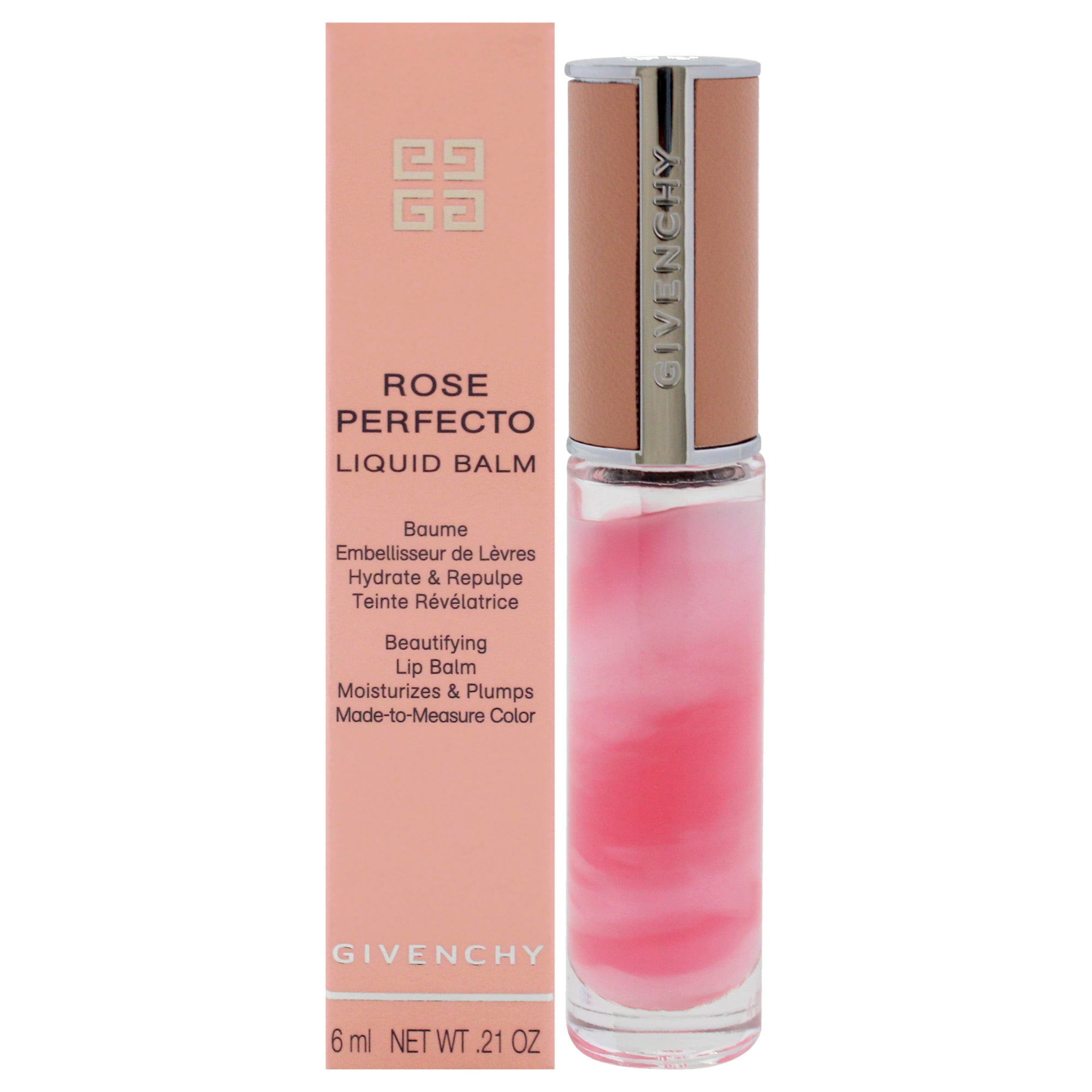 Givenchy Rose Perfecto Tinted Liquid Lip Balm - 001 Pink Irresistible -Thefragrancemart.com