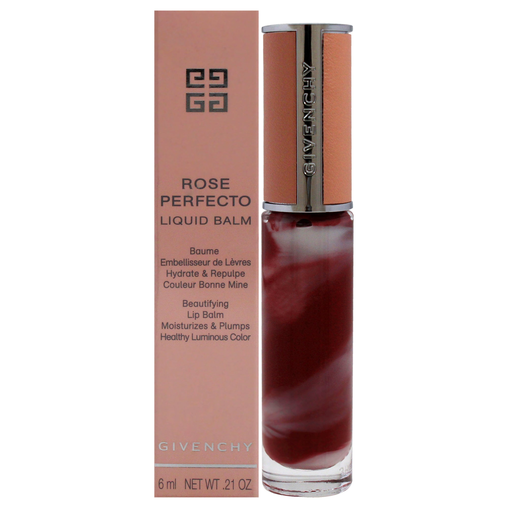 Givenchy Rose Perfecto Tinted Liquid Lip Balm - 117 Chilling Brown -Thefragrancemart.com