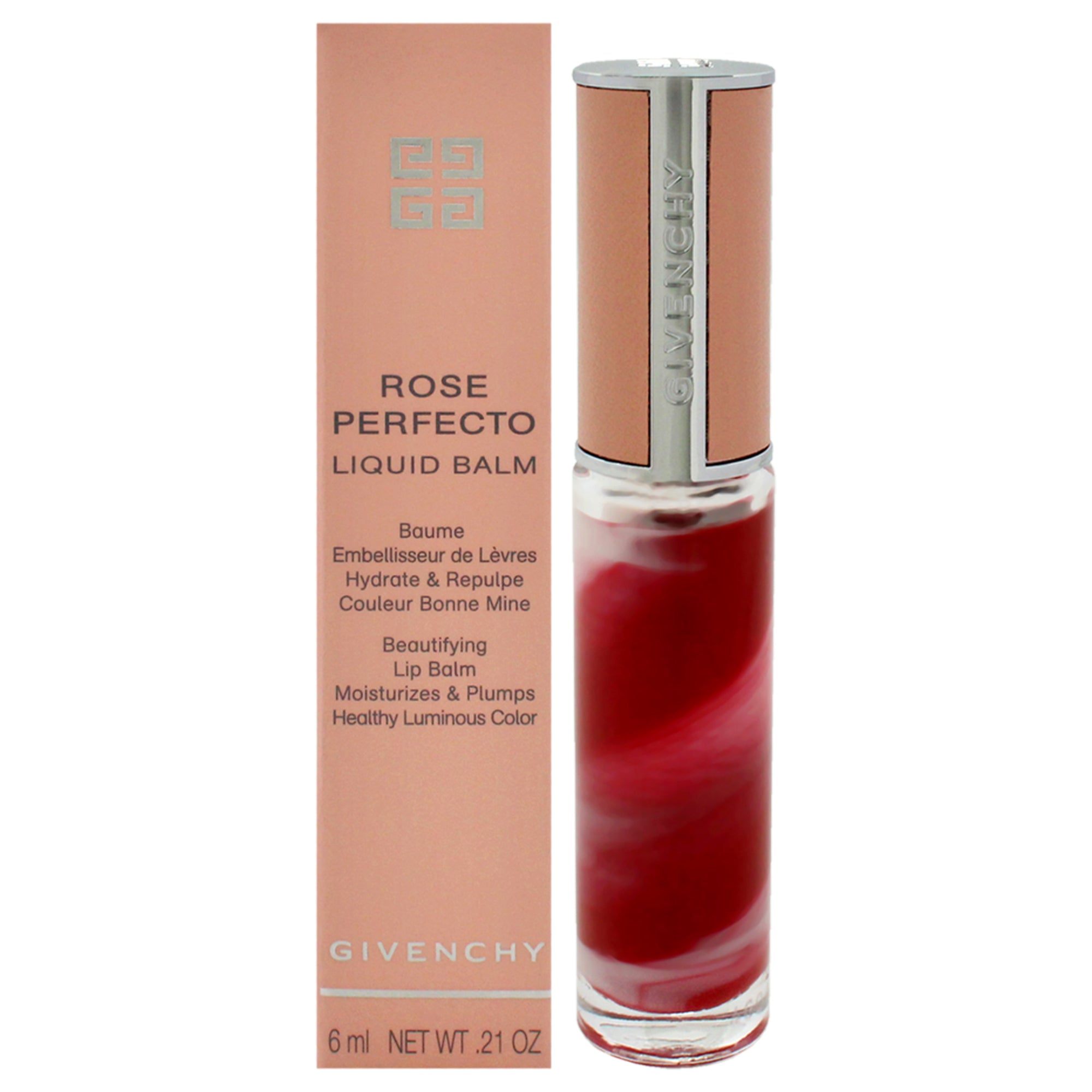 Givenchy Rose Perfecto Tinted Liquid Lip Balm - 37 Rouge Graine -Thefragrancemart.com