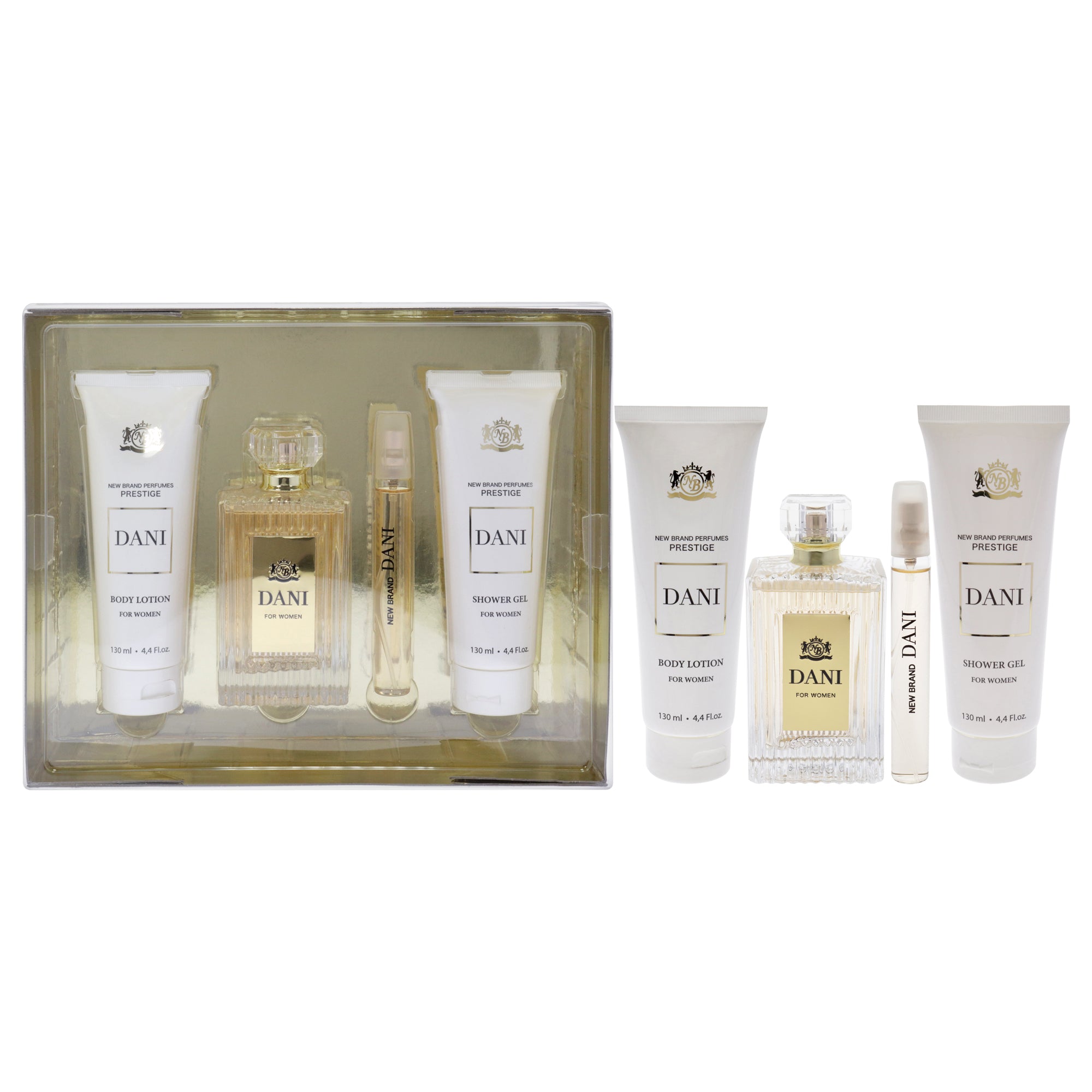 New Brand Prestige Dani 4 Pc Gift Set-Thefragrancemart.com