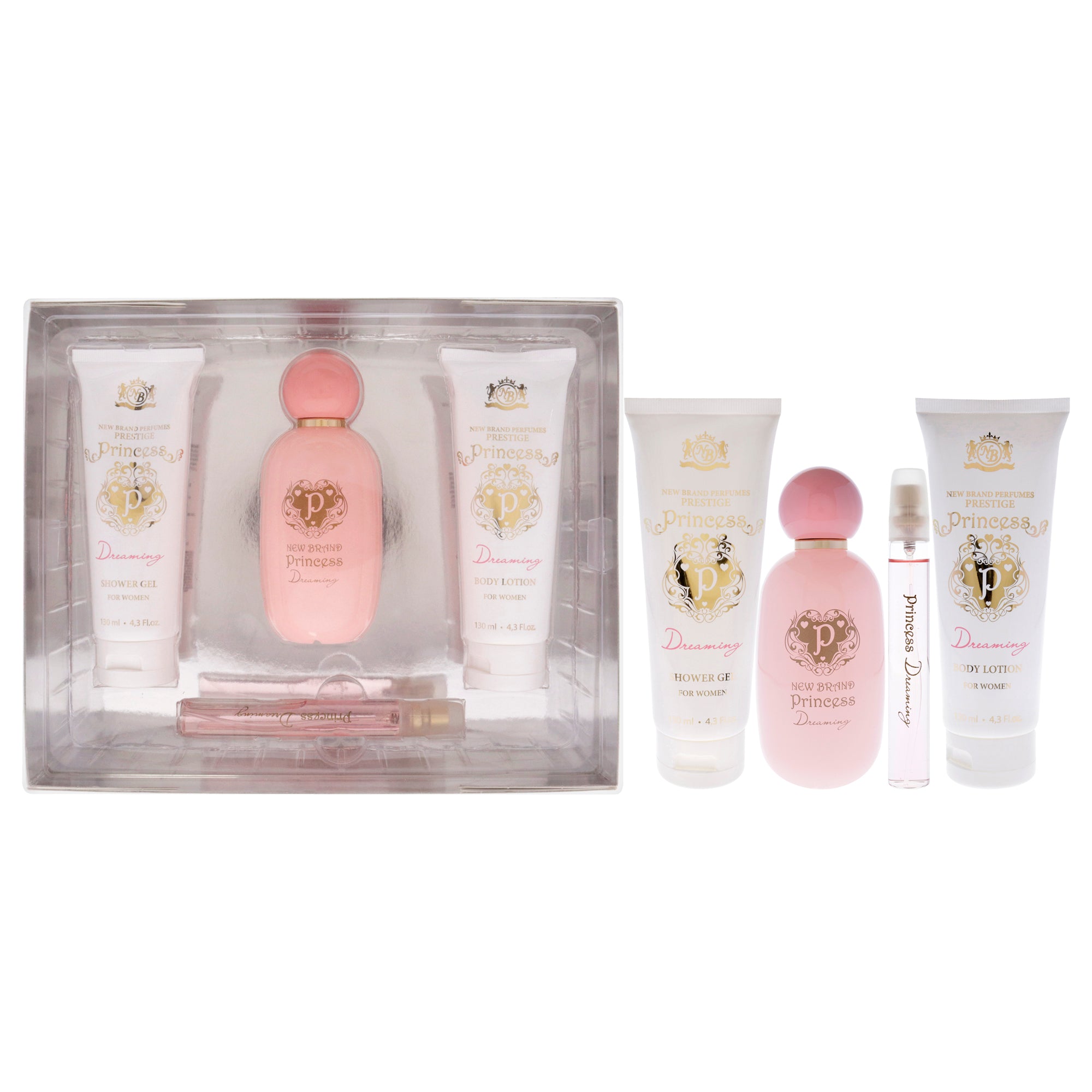 New Brand Prestige Princess Dreaming 4 Pc Gift Set-Thefragrancemart.com