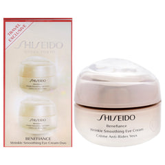 Shiseido Benefiance Wrinkle Smoothing Eye Cream Duo -Thefragrancemart.com