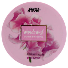 Nykaa Naturals Wanderlust Body Butter - Sicilian Sweet Pea -Thefragrancemart.com