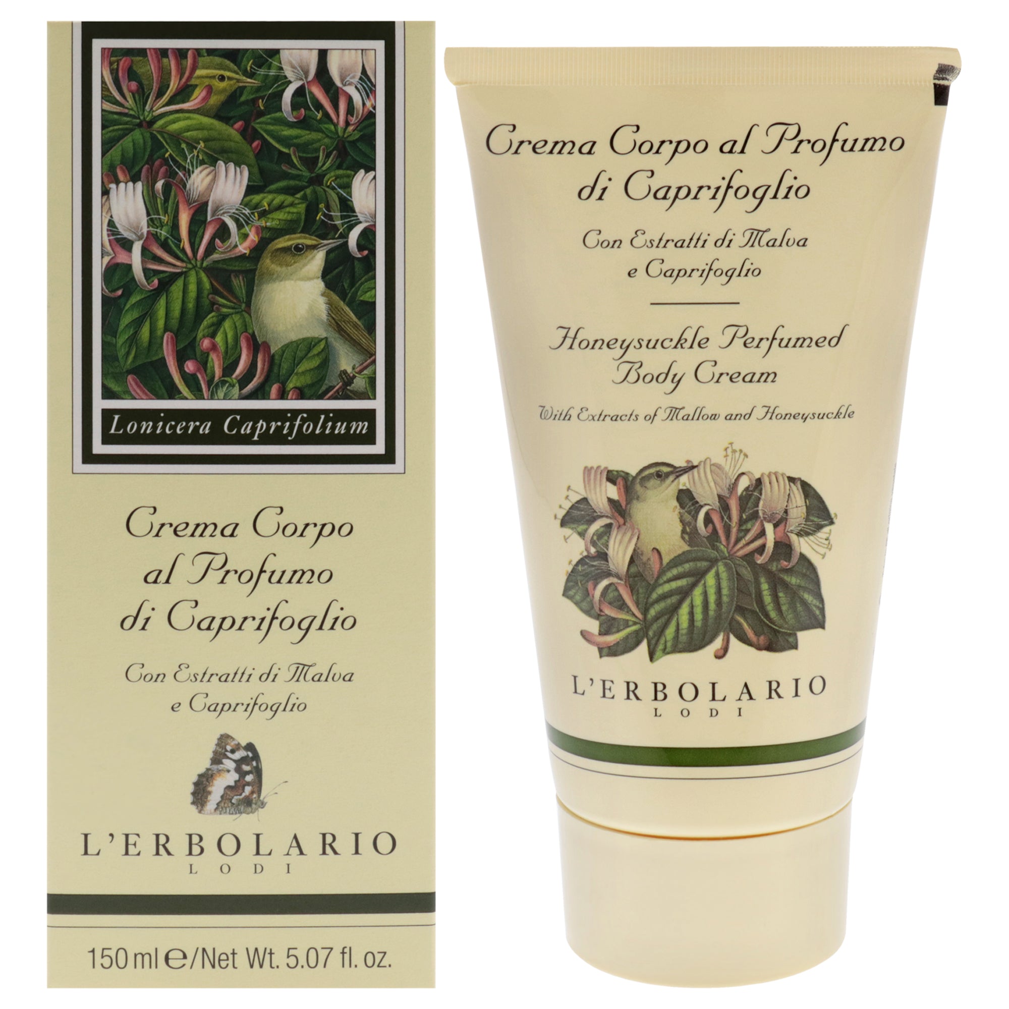 LErbolario Perfumed Body Cream - Honeysuckle -Thefragrancemart.com