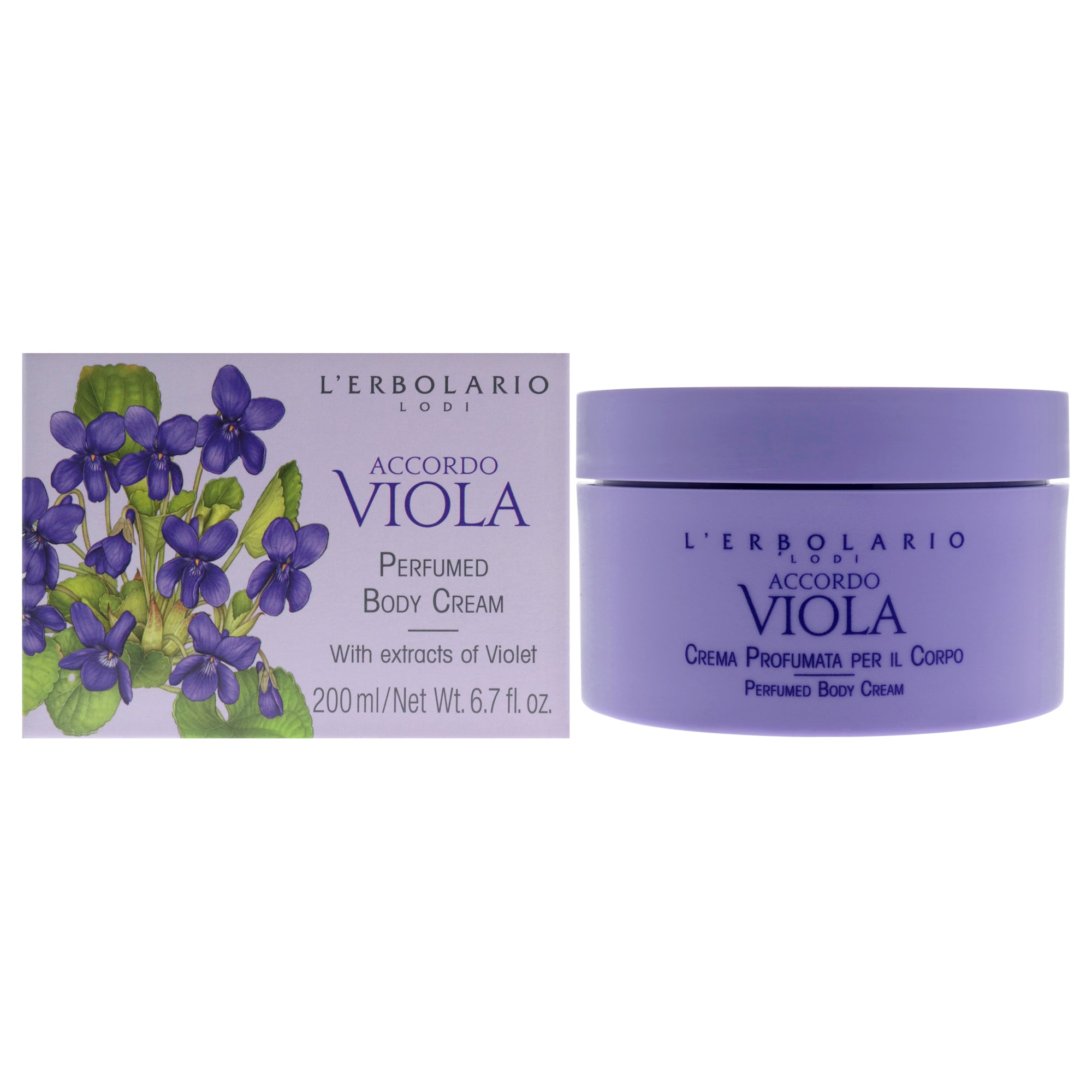 LErbolario Perfumed Body Cream - Accordo Viola -Thefragrancemart.com