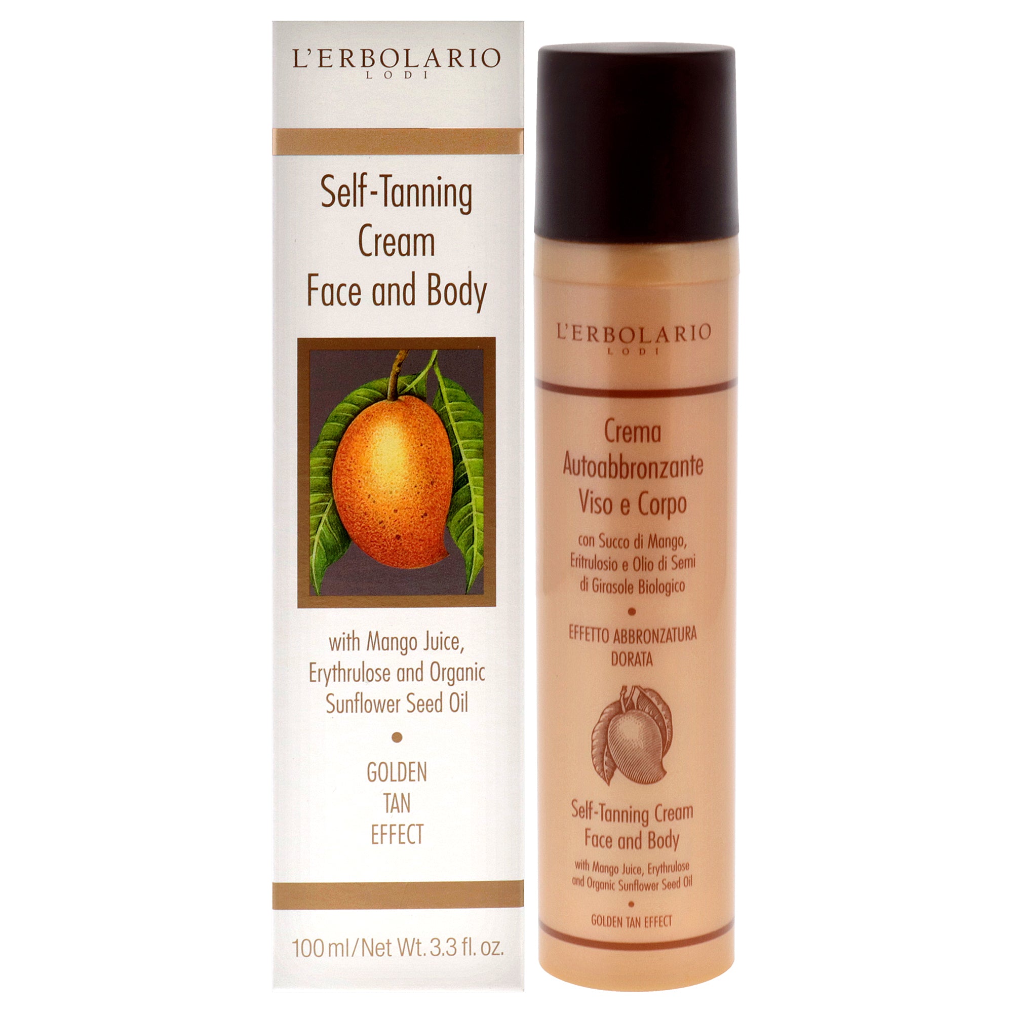 LErbolario Self Tanning Cream Face and Body - Mango Juice -Thefragrancemart.com