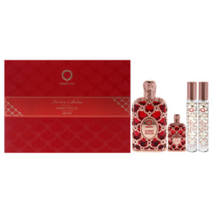 Orientica Amber Rouge 4 Pc Gift Set-Thefragrancemart.com