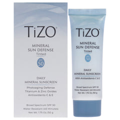 Tizo Mineral Sun Defense Tinted SPF 50 -Thefragrancemart.com