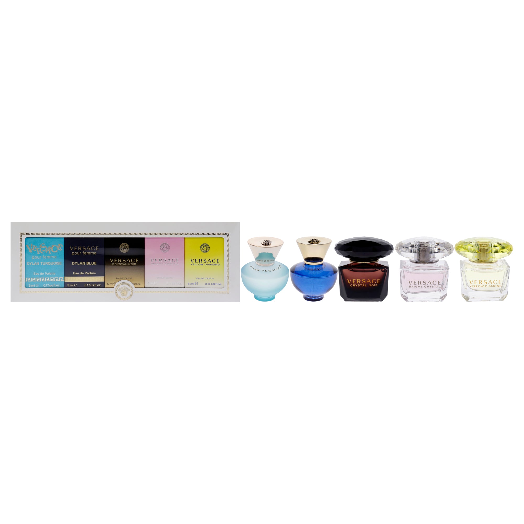 Versace Miniatures Collection 5 Pc Mini Gift Set-Thefragrancemart.com