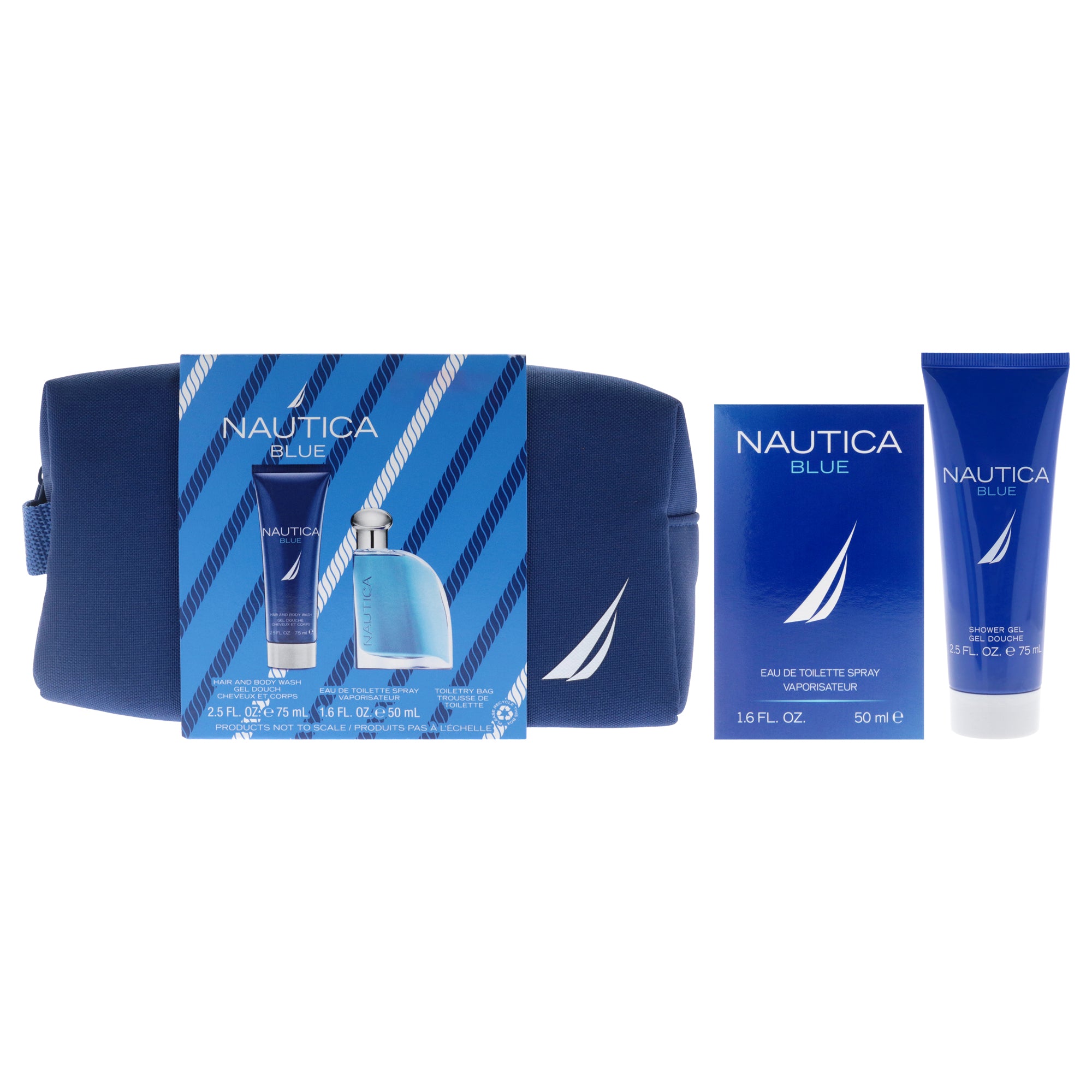 Nautica Blue 3 Pc Gift Set-Thefragrancemart.com