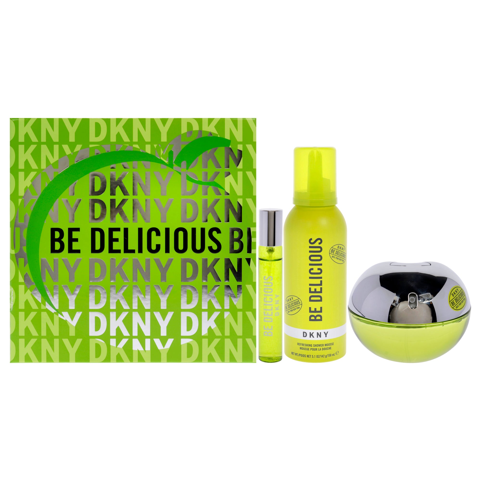Donna Karan DKNY Be Delicious 3 Pc Gift Set-Thefragrancemart.com