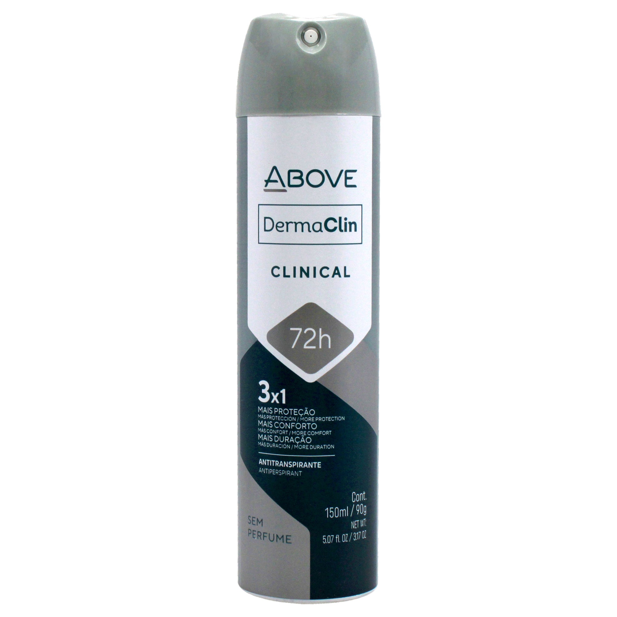 Above 72 Hours Antiperspirant Deodorant Sem Perfume - Derma Clinical -Thefragrancemart.com