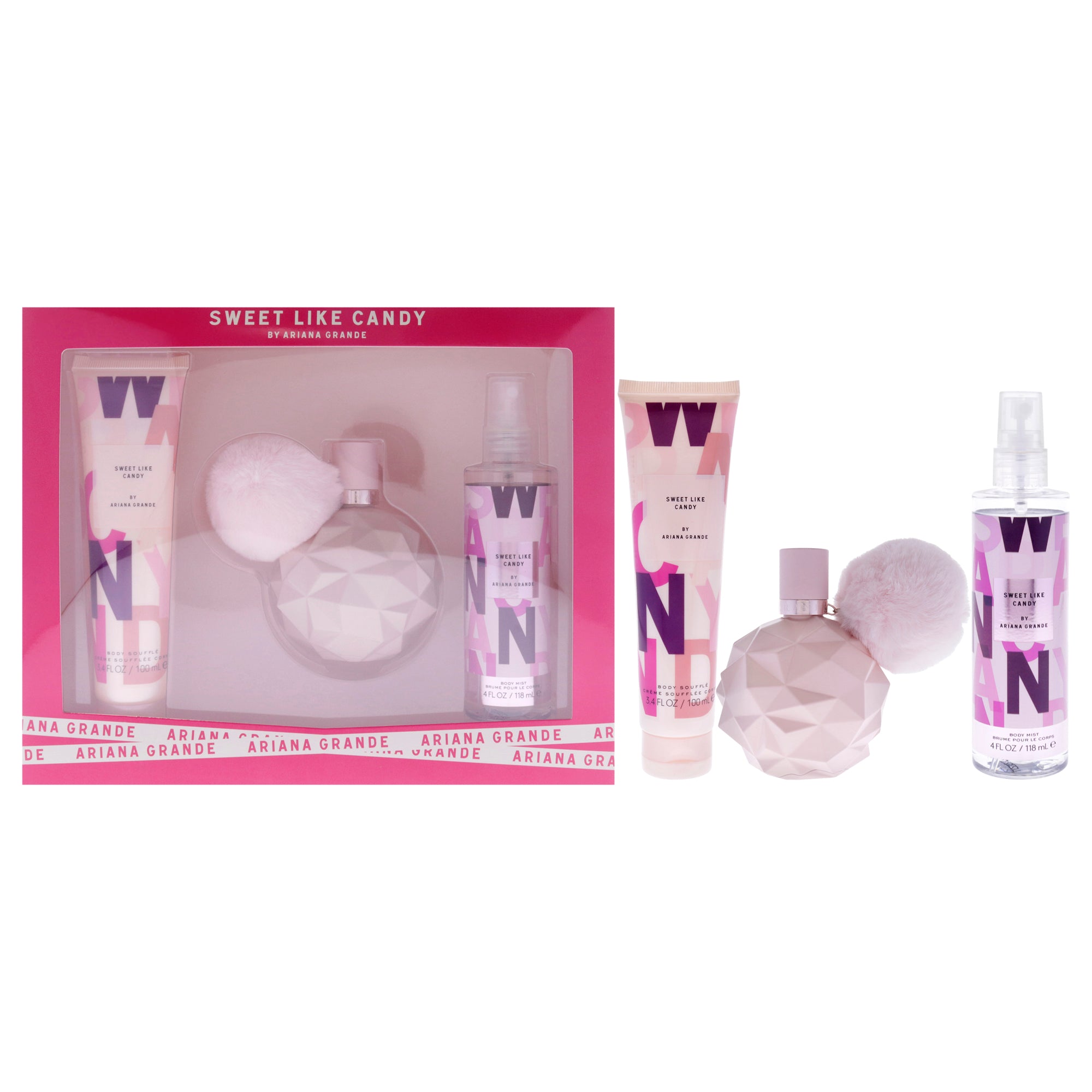 Ariana Grande Sweet Like Candy 3 Pc Gift Set-Thefragrancemart.com