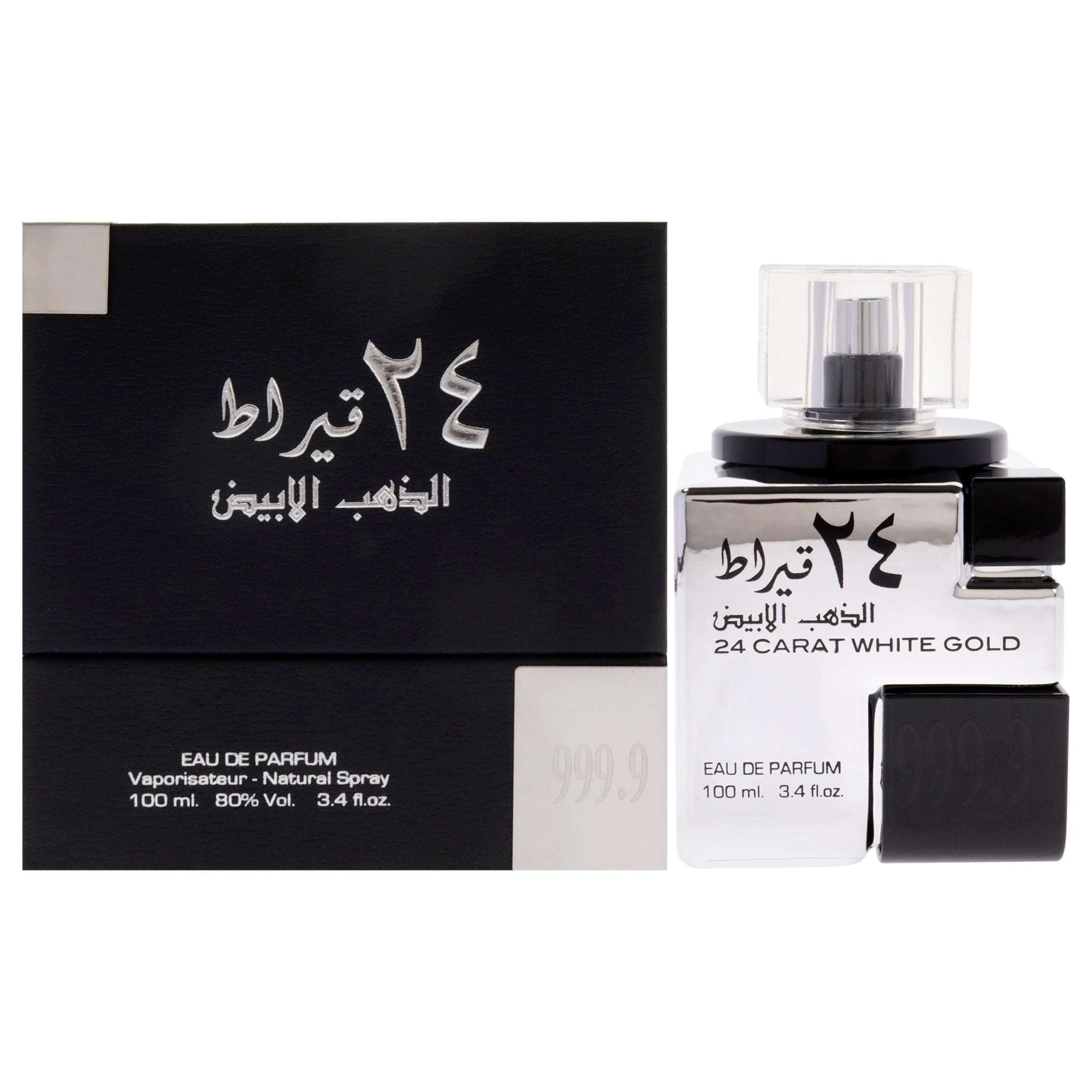 Lattafa 24 Carat White Gold Eau De Parfum-Thefragrancemart.com