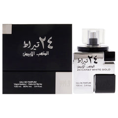Lattafa 24 Carat White Gold Eau De Parfum-Thefragrancemart.com