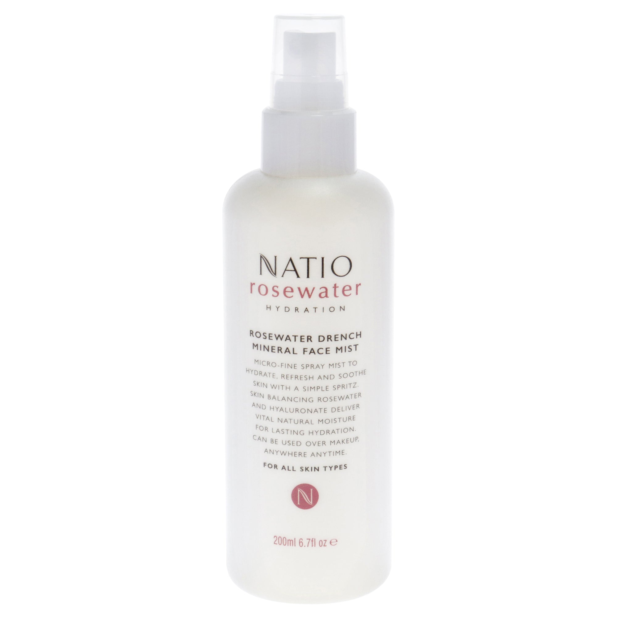 Natio Rosewater Drench Mineral Face Mist -Thefragrancemart.com