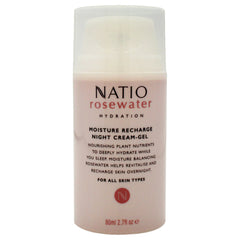 Natio Rosewater Moisture Recharge Night Cream-Gel -Thefragrancemart.com