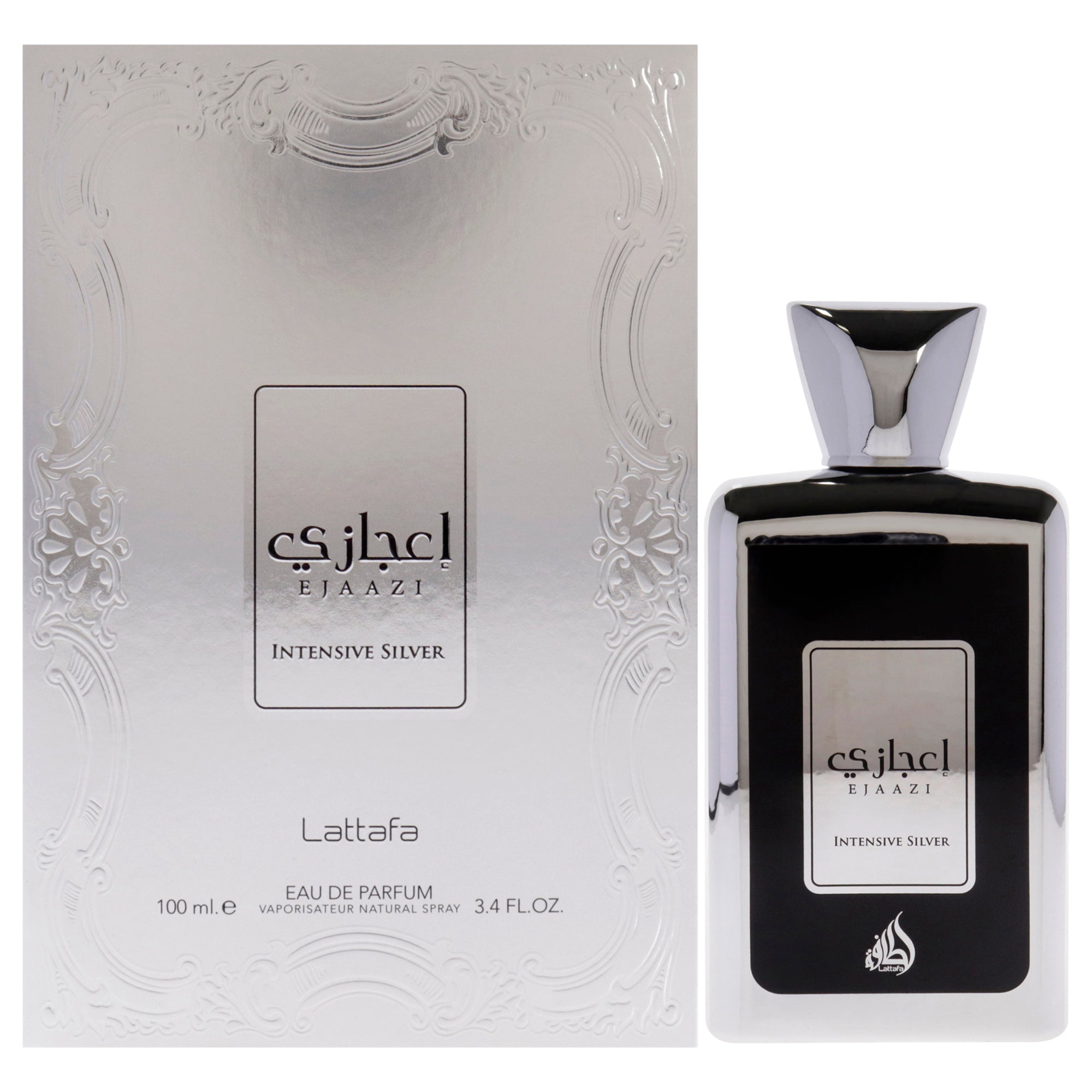 Lattafa Ejaazi Intensive Silver Eau De Parfum-Thefragrancemart.com