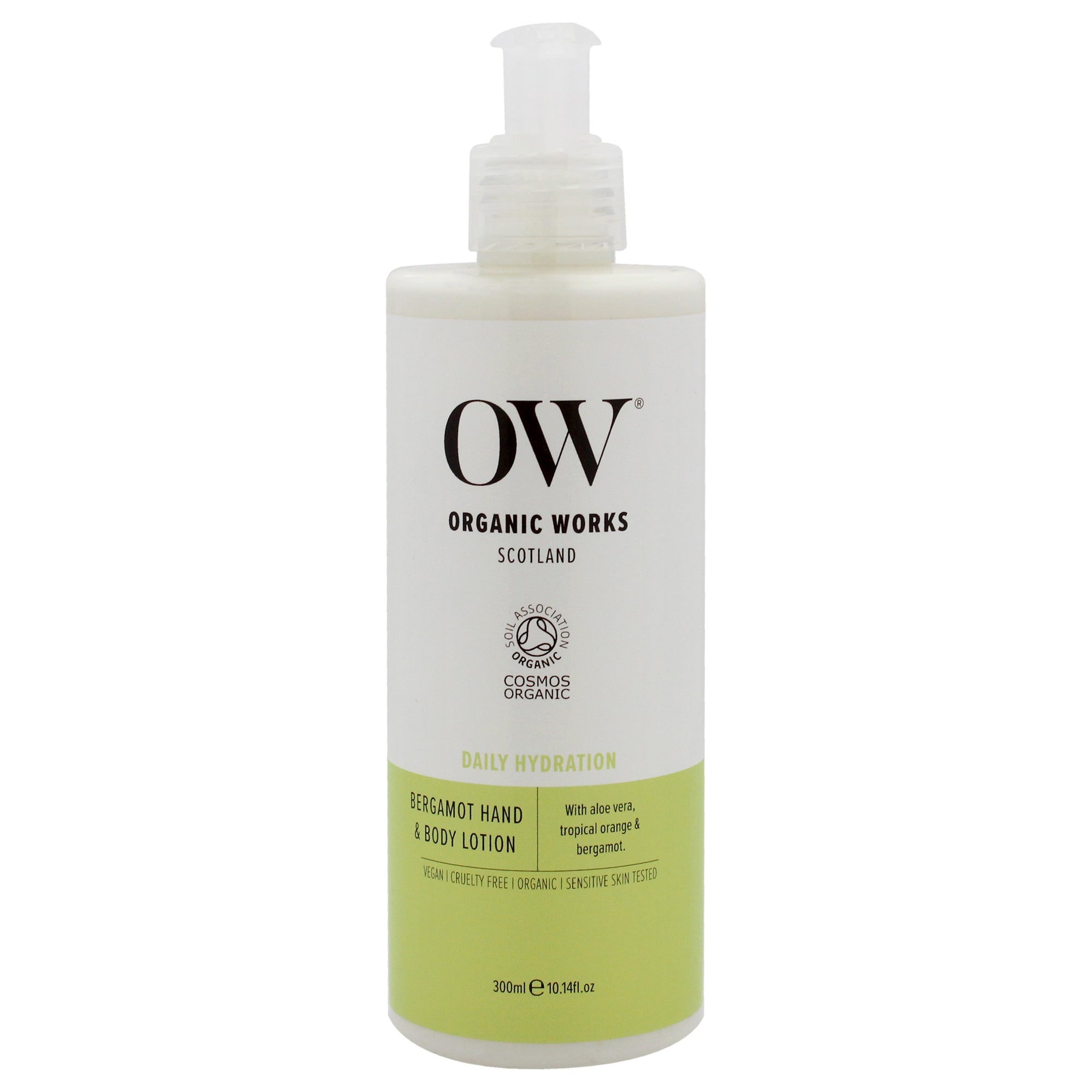 Organic Works Daily Hydration Hand and Body Lotion - Bergamot -Thefragrancemart.com